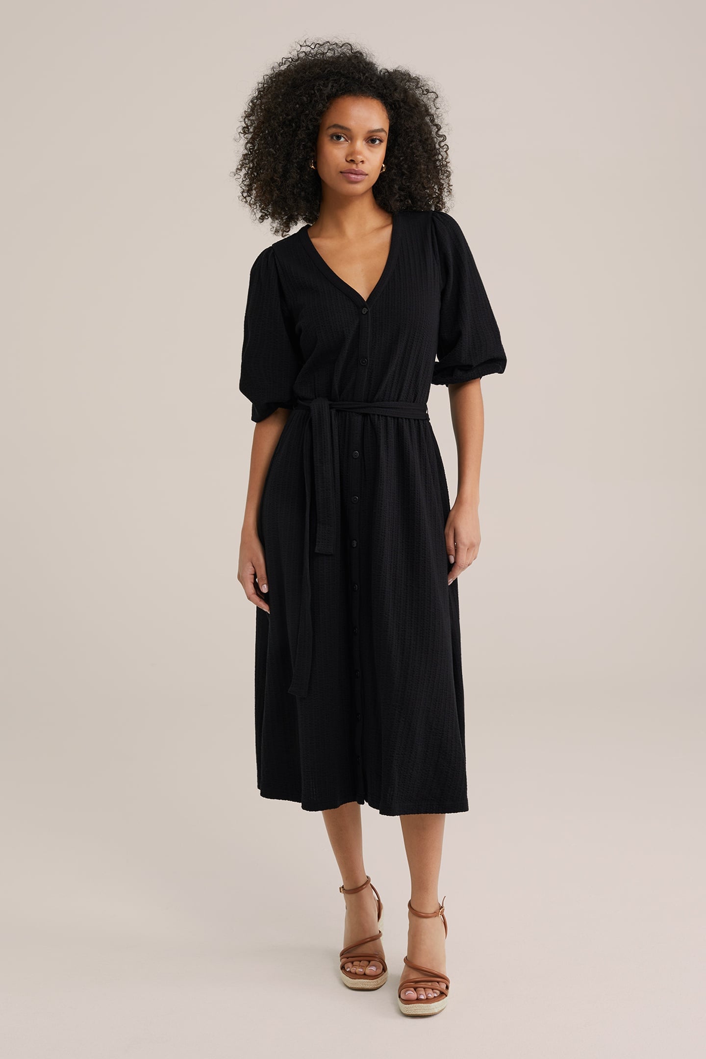 DRESS MIDI BLACK 6