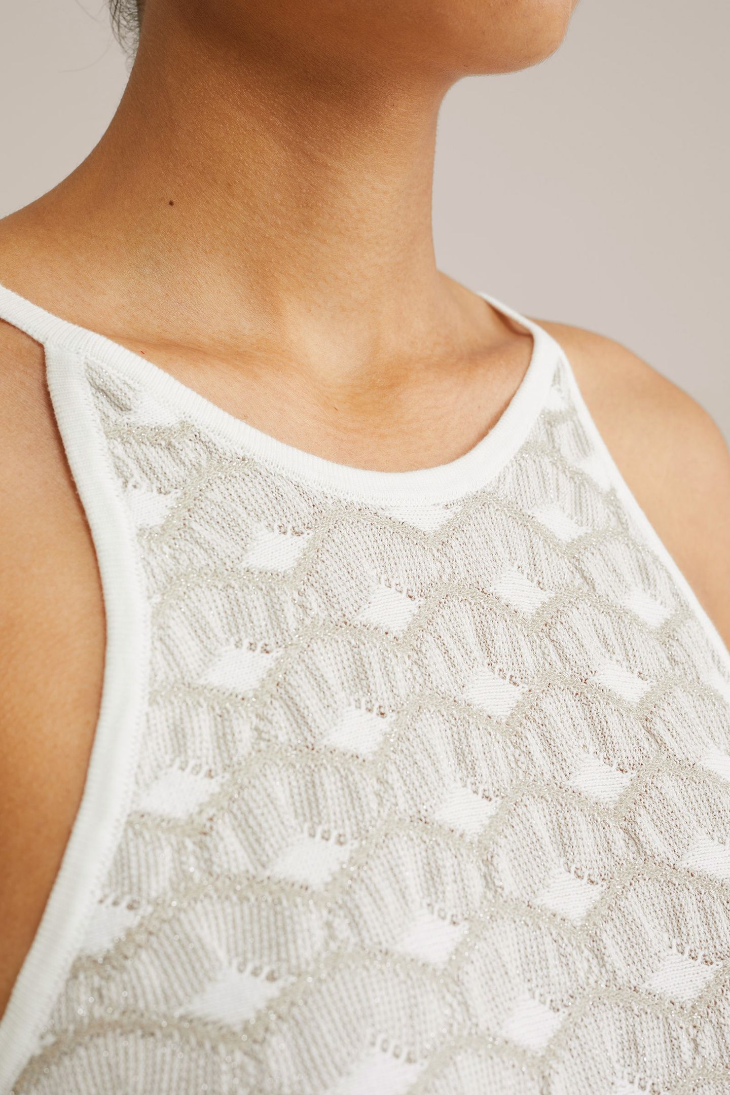 KNITTED PULLOVER WHITE 5