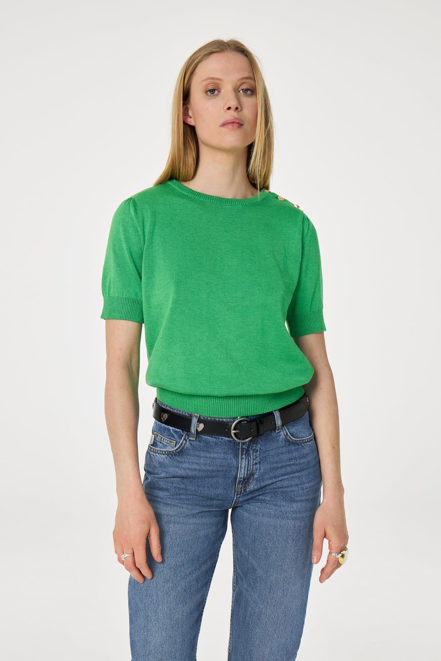 PHILOU PULLOVER GREEN GLIMMER 2
