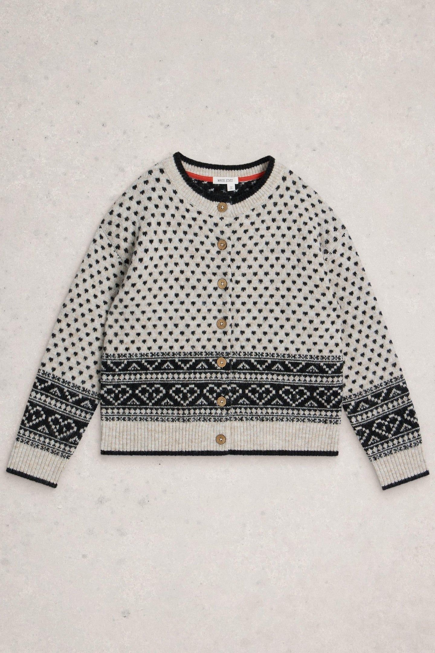HOLLY HEART CARDI IVORY MULTI 3