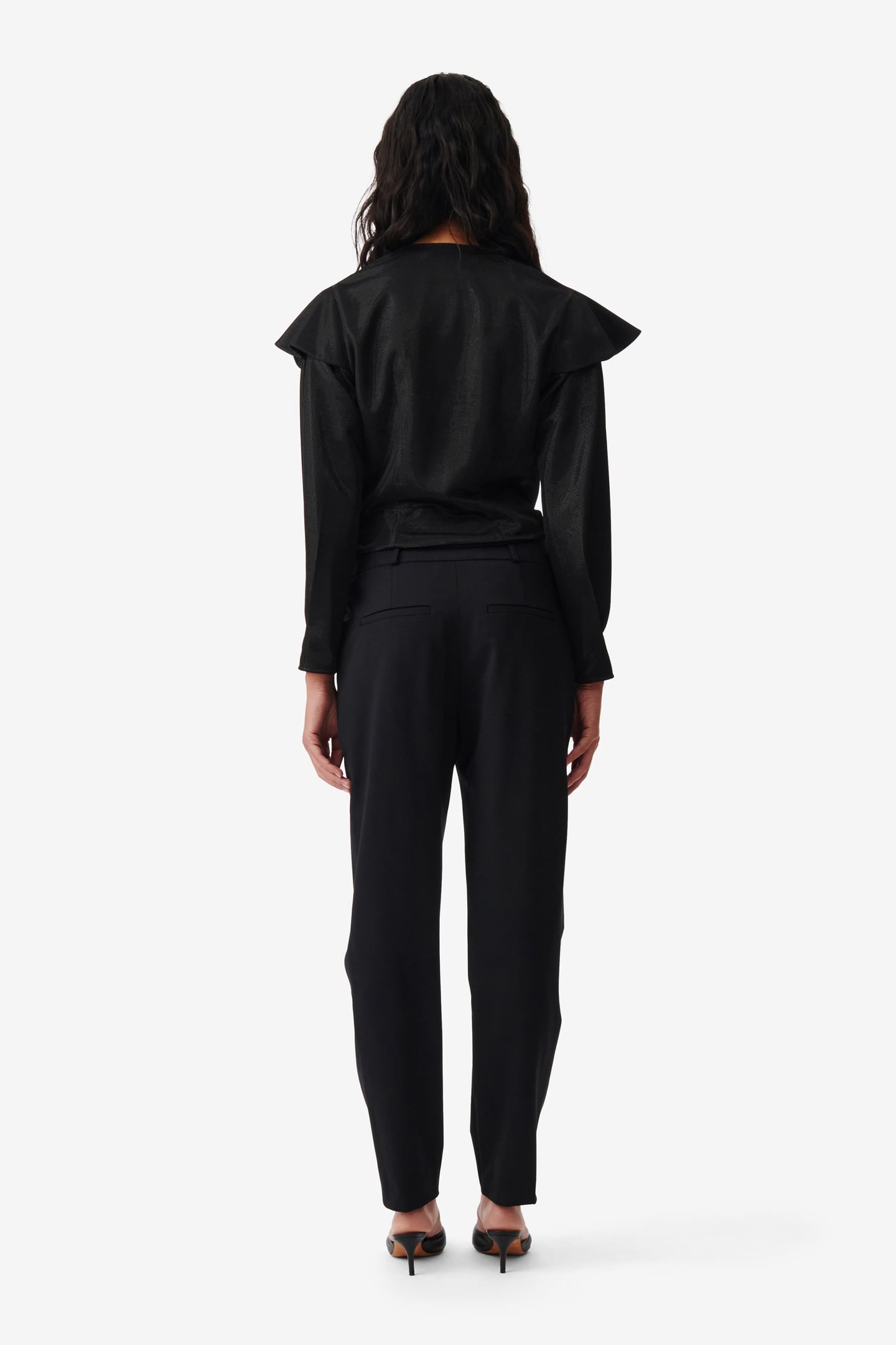 MARISSA TOP SHINY BLACK 3
