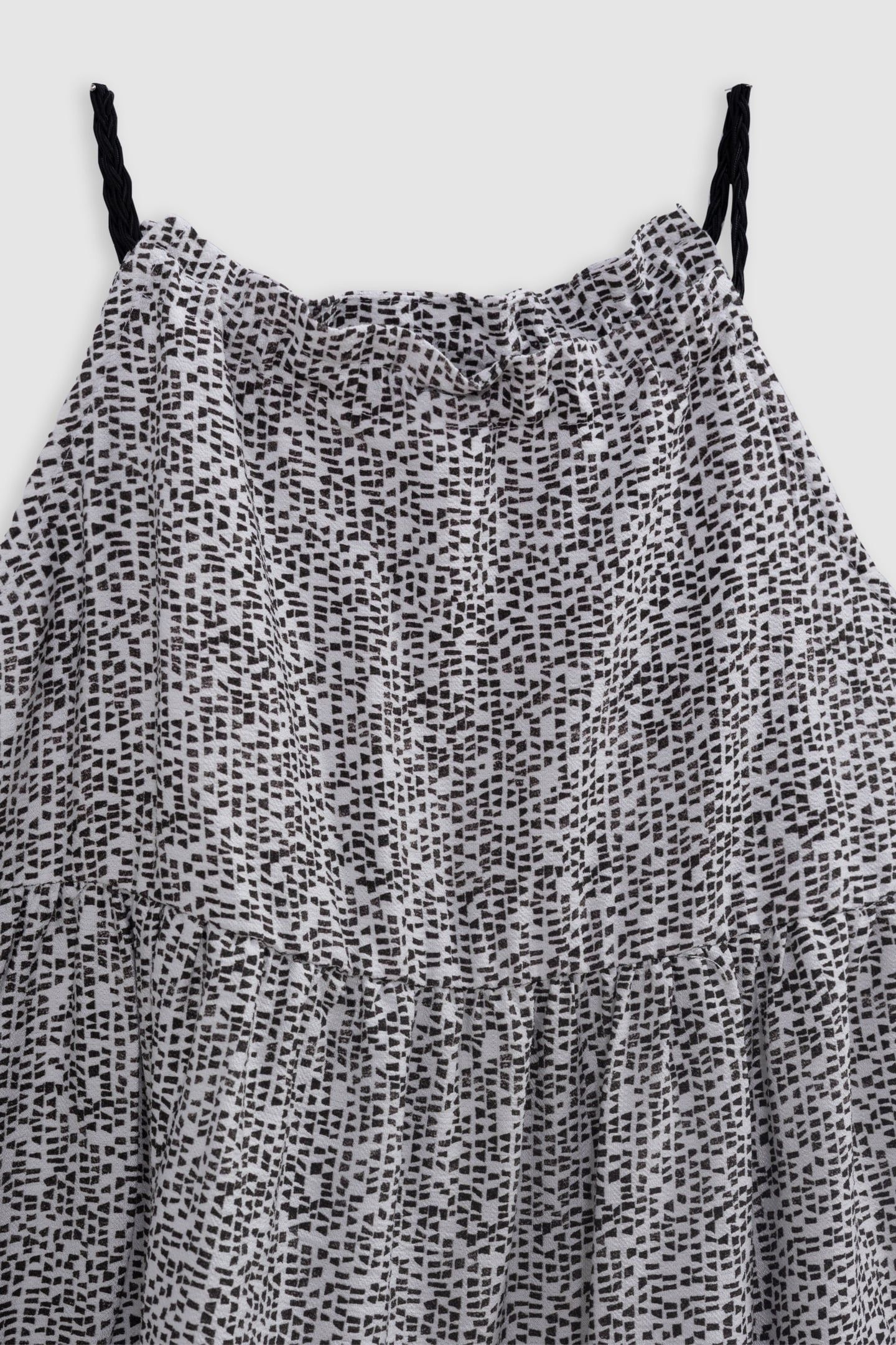 BLACK GRAPHIC PRINT MAXI DRESS 3