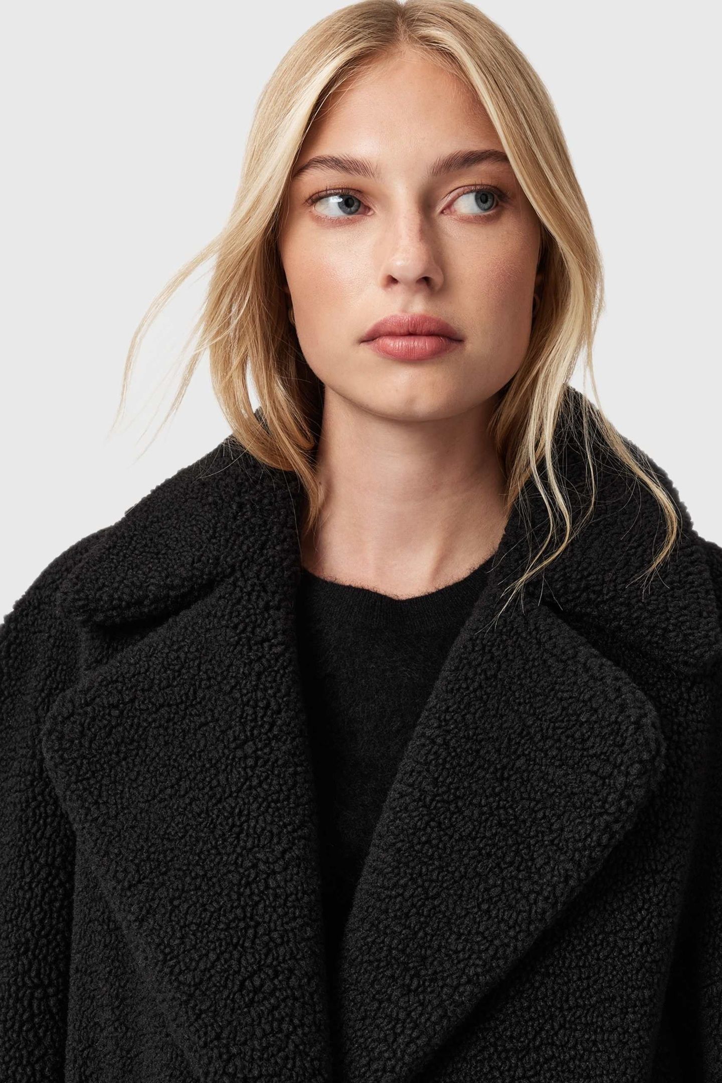 FREDDIE FUR COAT BLACK 6
