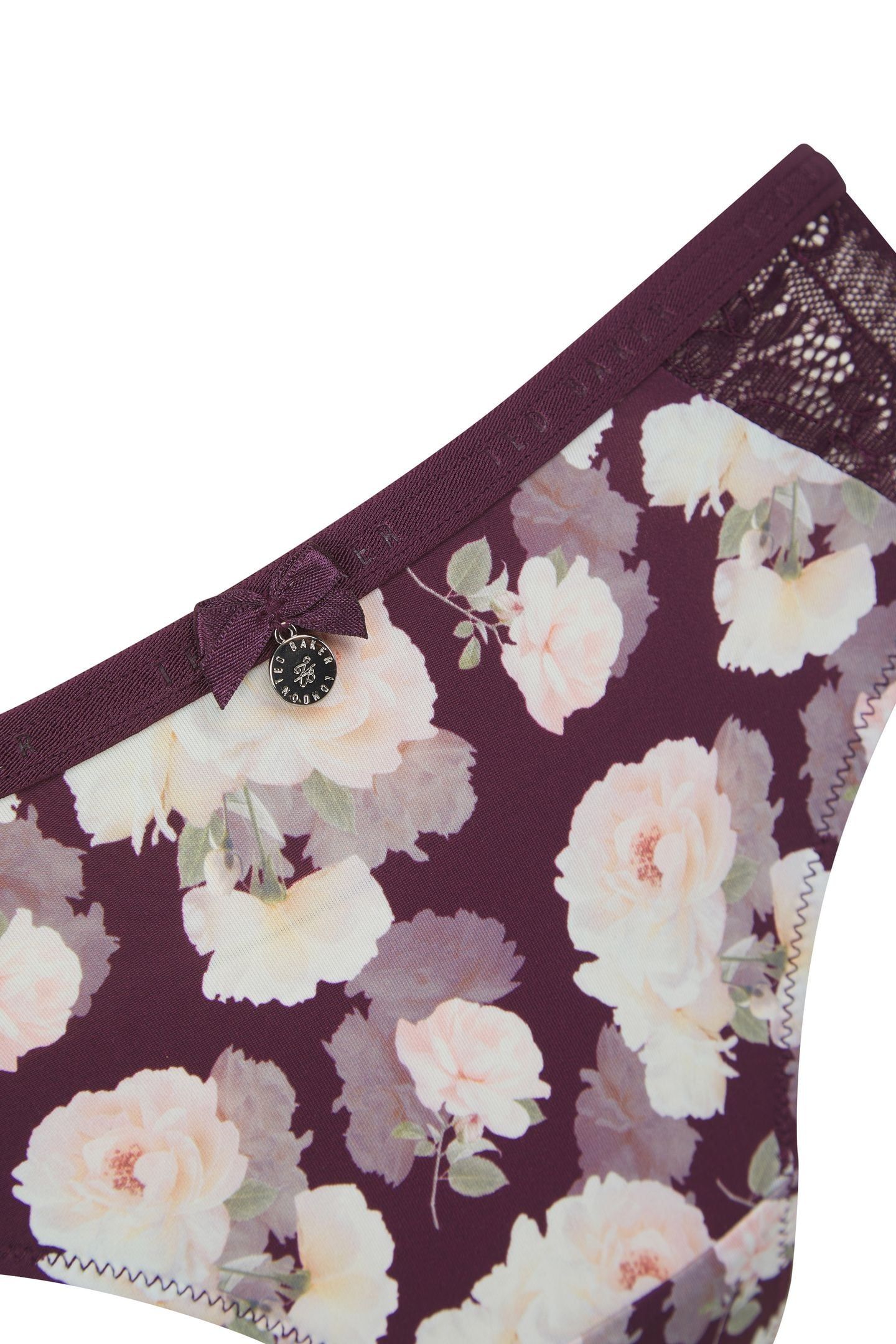 PIXIE 3PK PRINT AND PLAIN BRIEF BERRY FLORAL / WHISPER WHITE 9