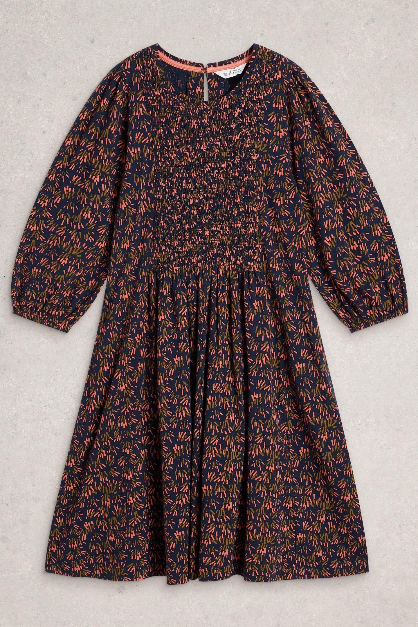 MAEVA JERSEY DRESS NAVY MULTI 4