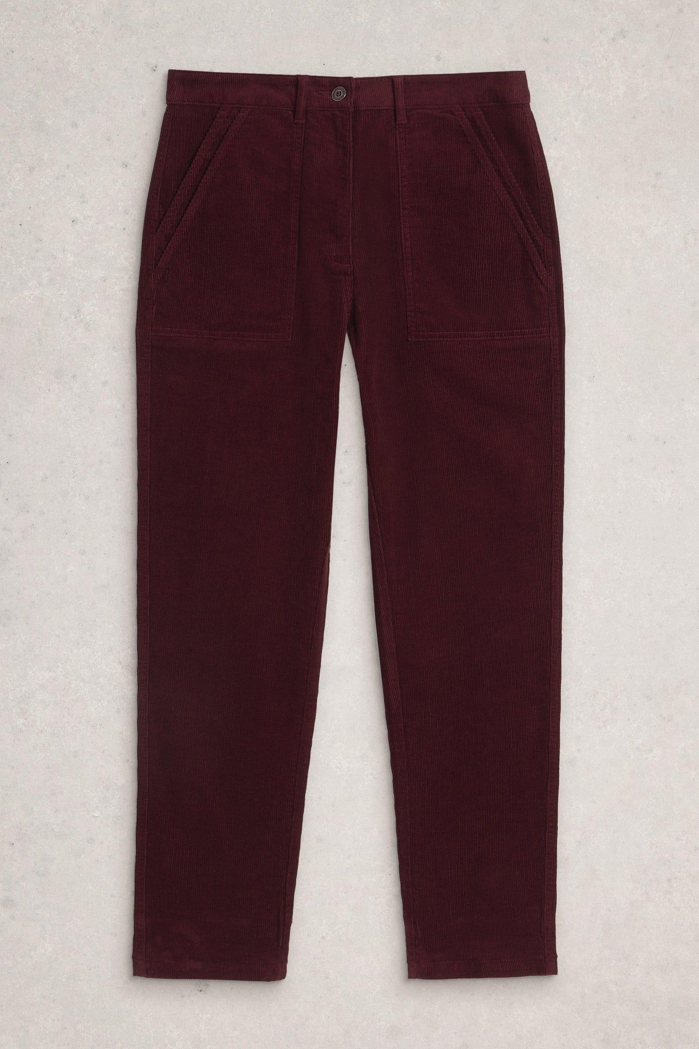 TWISTER CORD TROUSER DARK PLUM 3