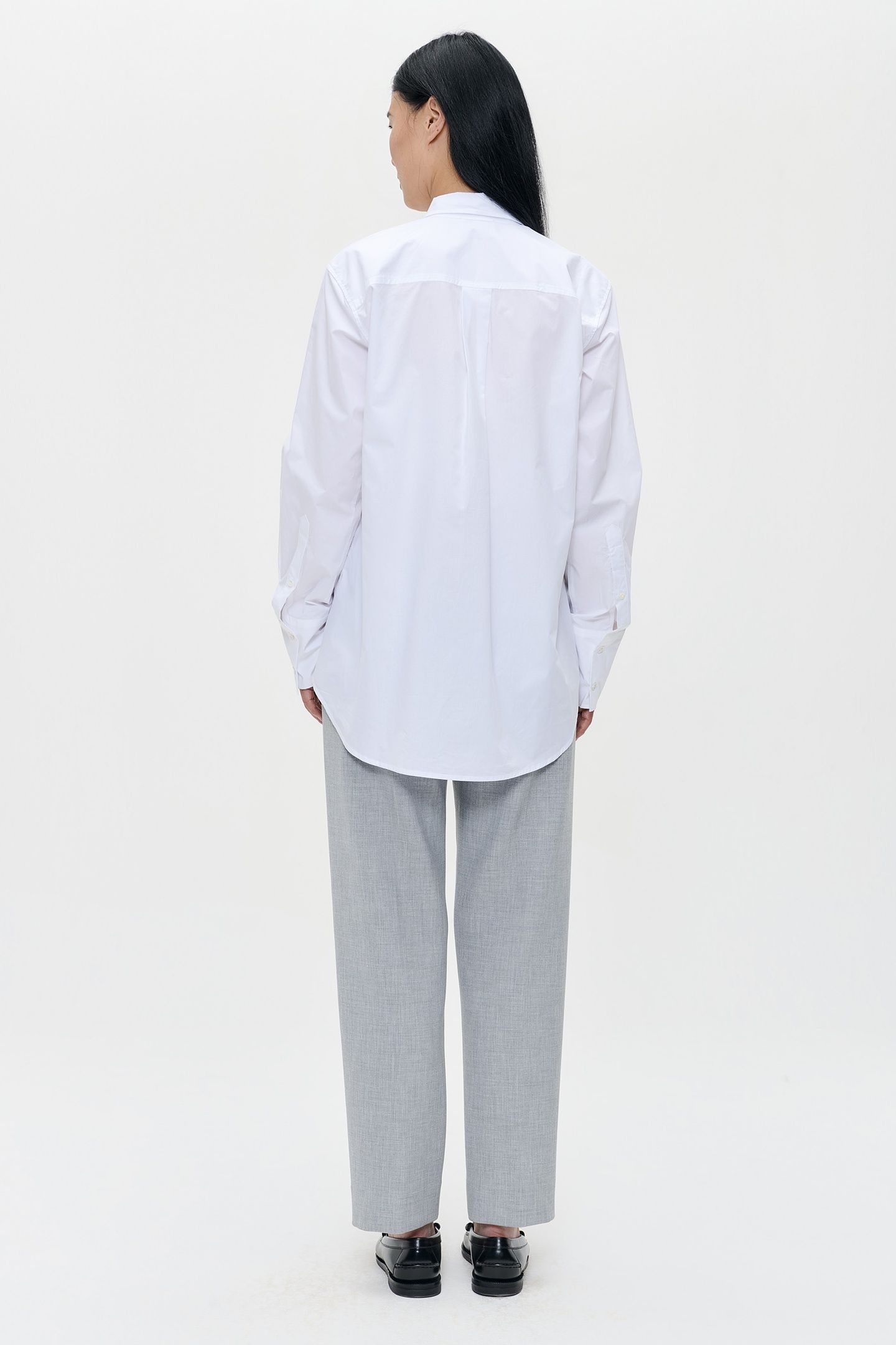 WHITE POPLIN SHIRT WHITE 3