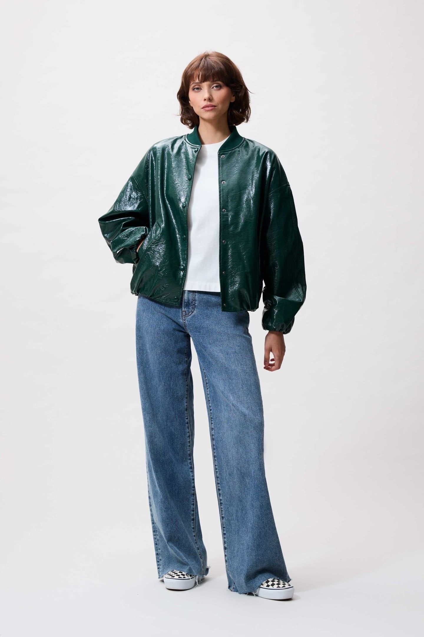 TUCK IN VARSITY JACKET PINE FOREST 2