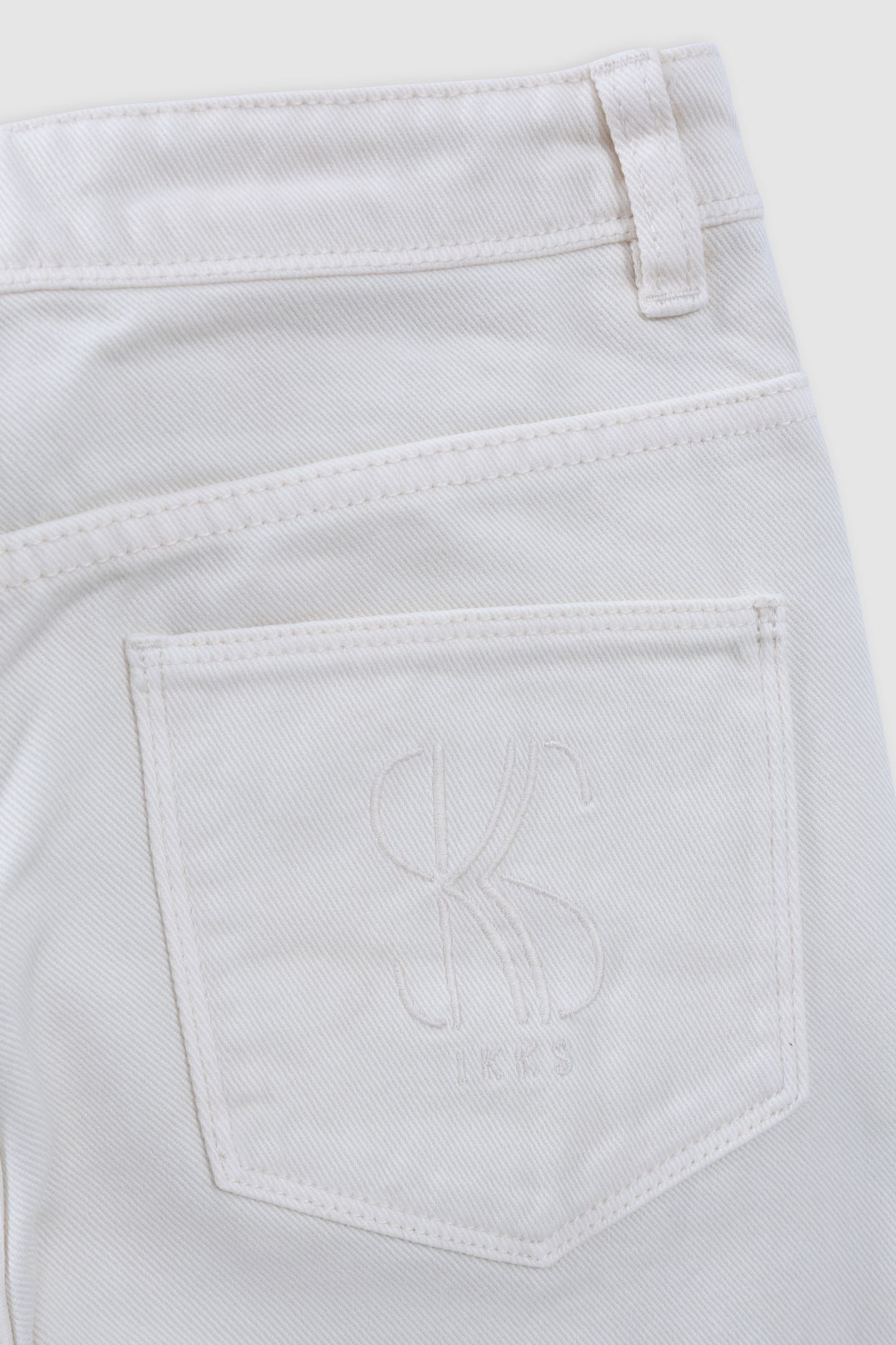 BEIGE FLARE JEANS 4
