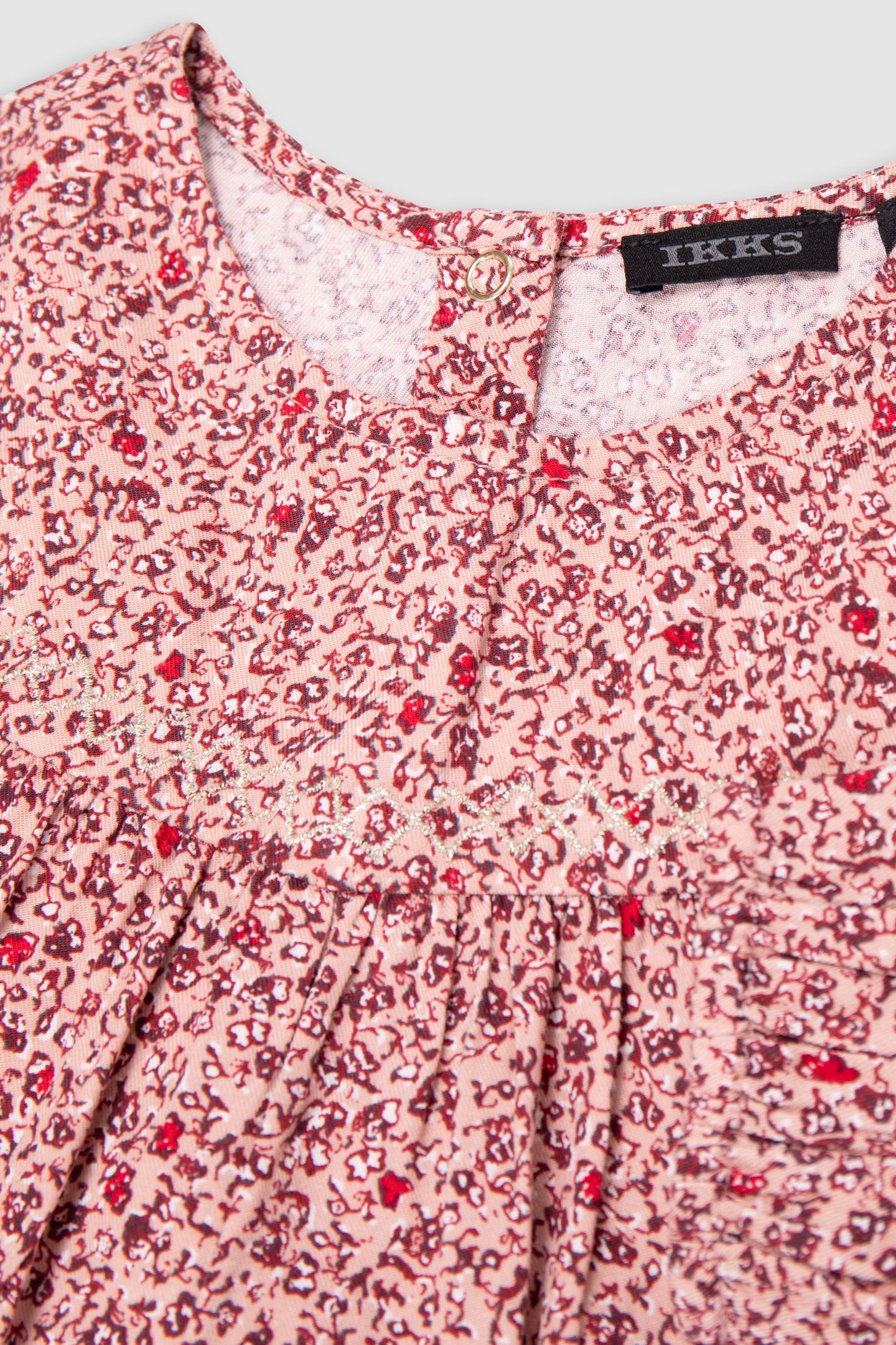 GIRL'S PINK FLORAL PRINT BLOUSE 5