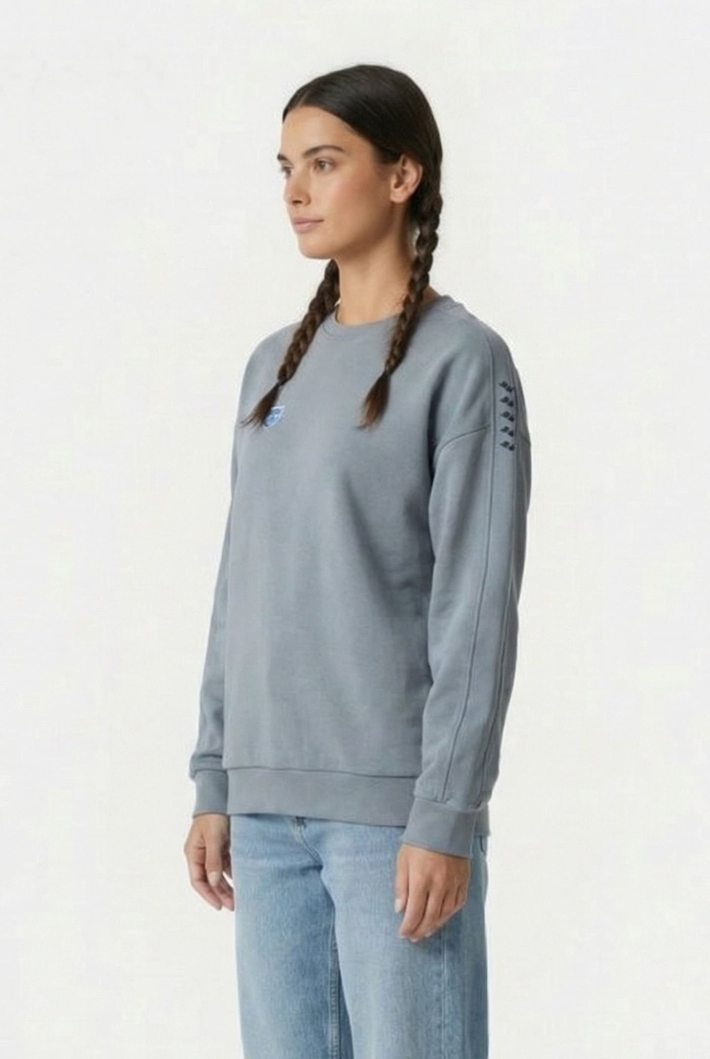 UNISEX SWEAT TEAM OVERSIZE STONE GREY STONE GREY IRID 6
