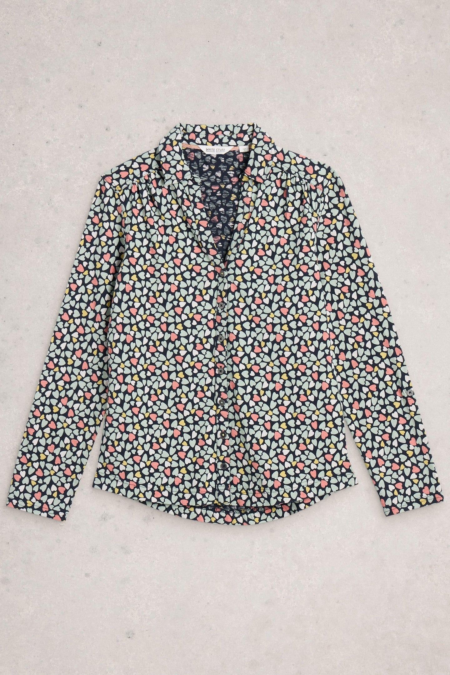 ANNIE JERSEY SHIRT BLUE MULTI 3