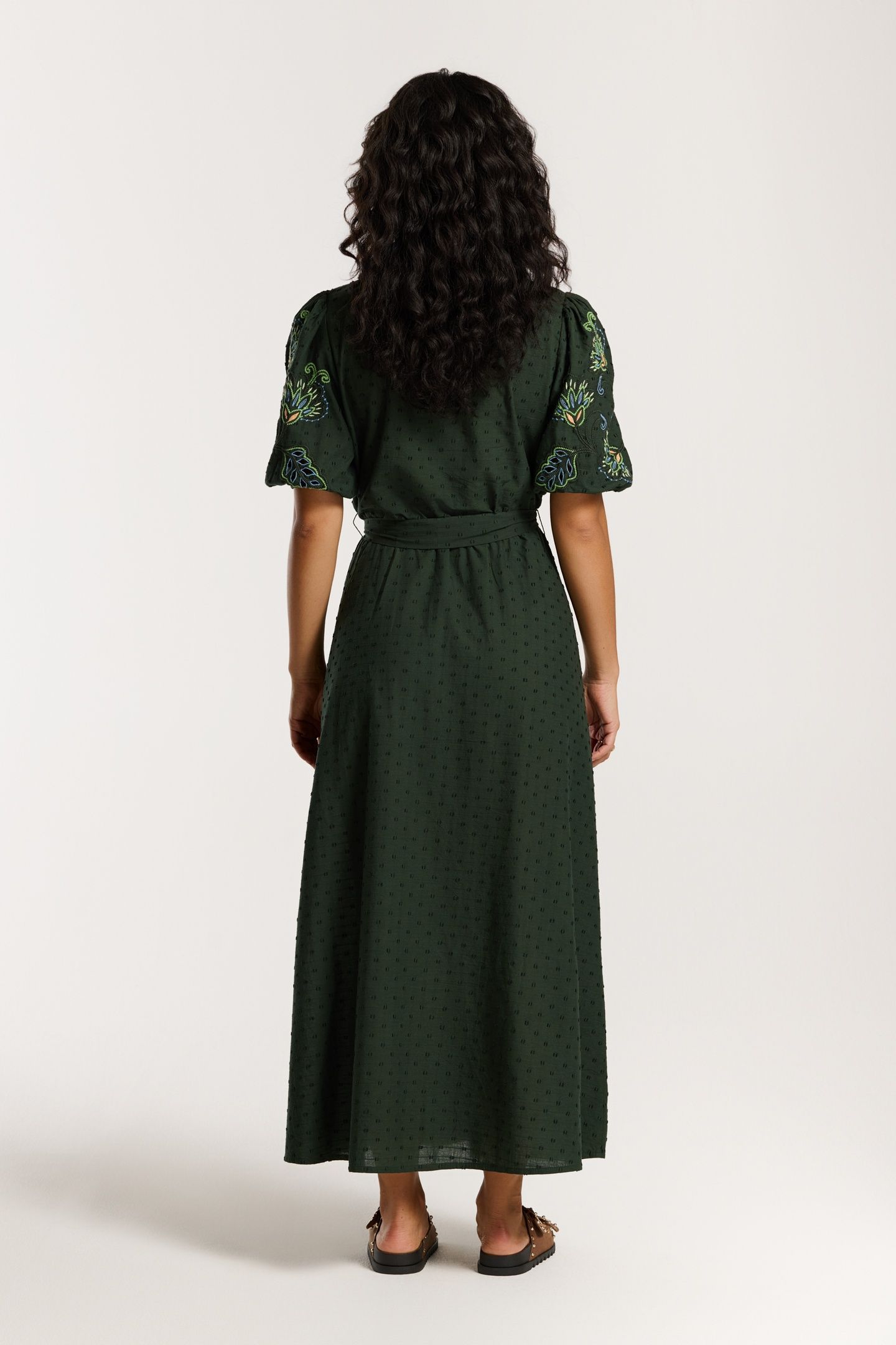 JOSEPHINE DOBBY DRESS GREEN PINES DOBBY 4