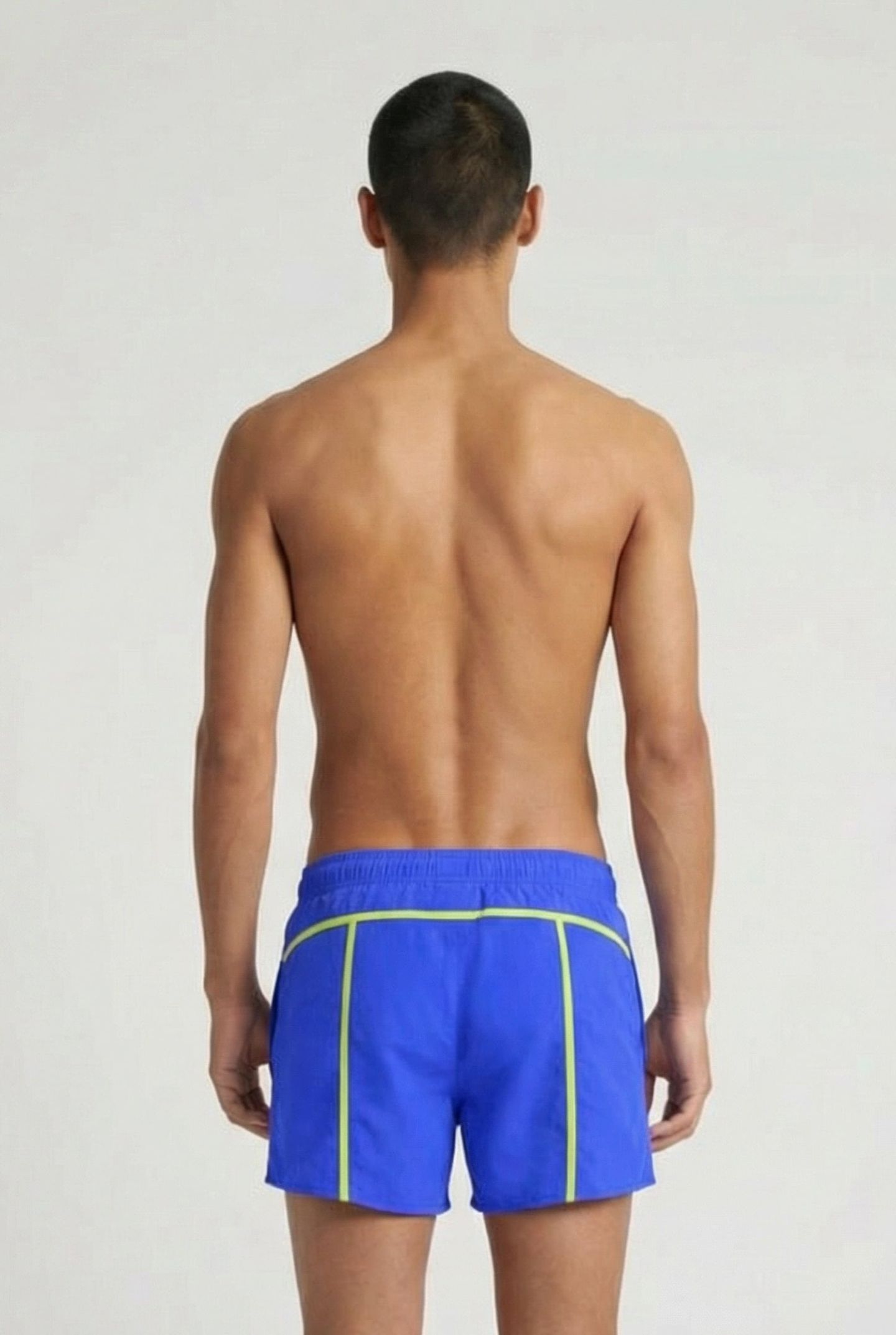 MEN'S ARENA PRO_FILE BEACH X-SHORT NEON BLUE-SOFT GREEN 2