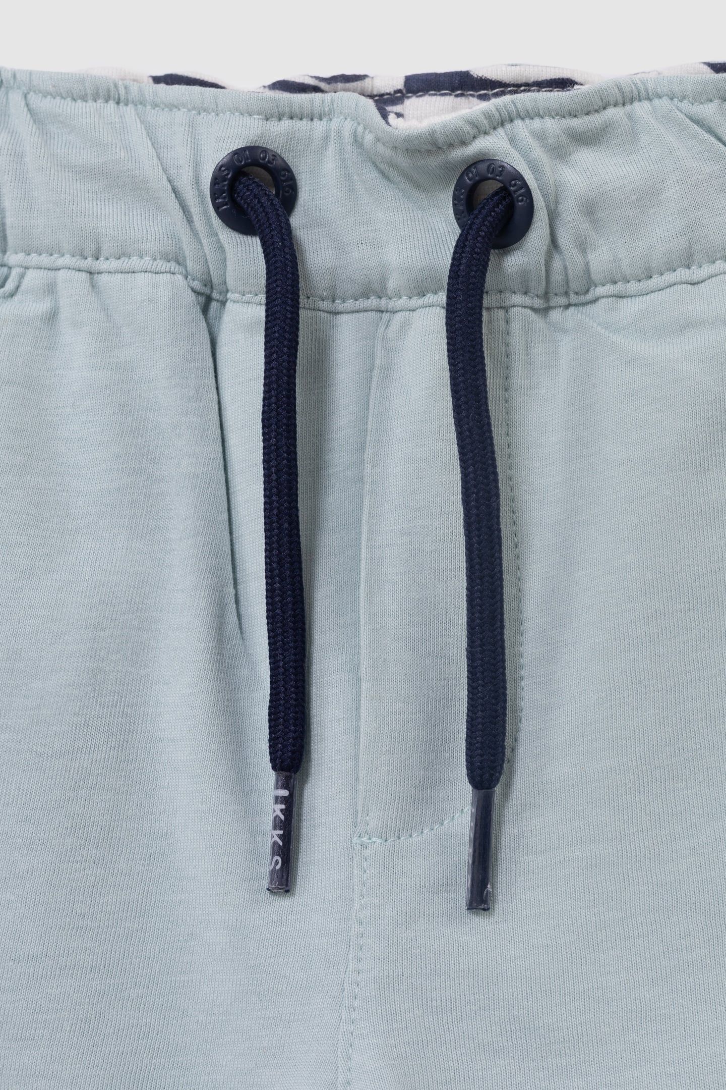 REVERSIBLE NAVY AND AQUA GREEN BERMUDA SHORTS 4