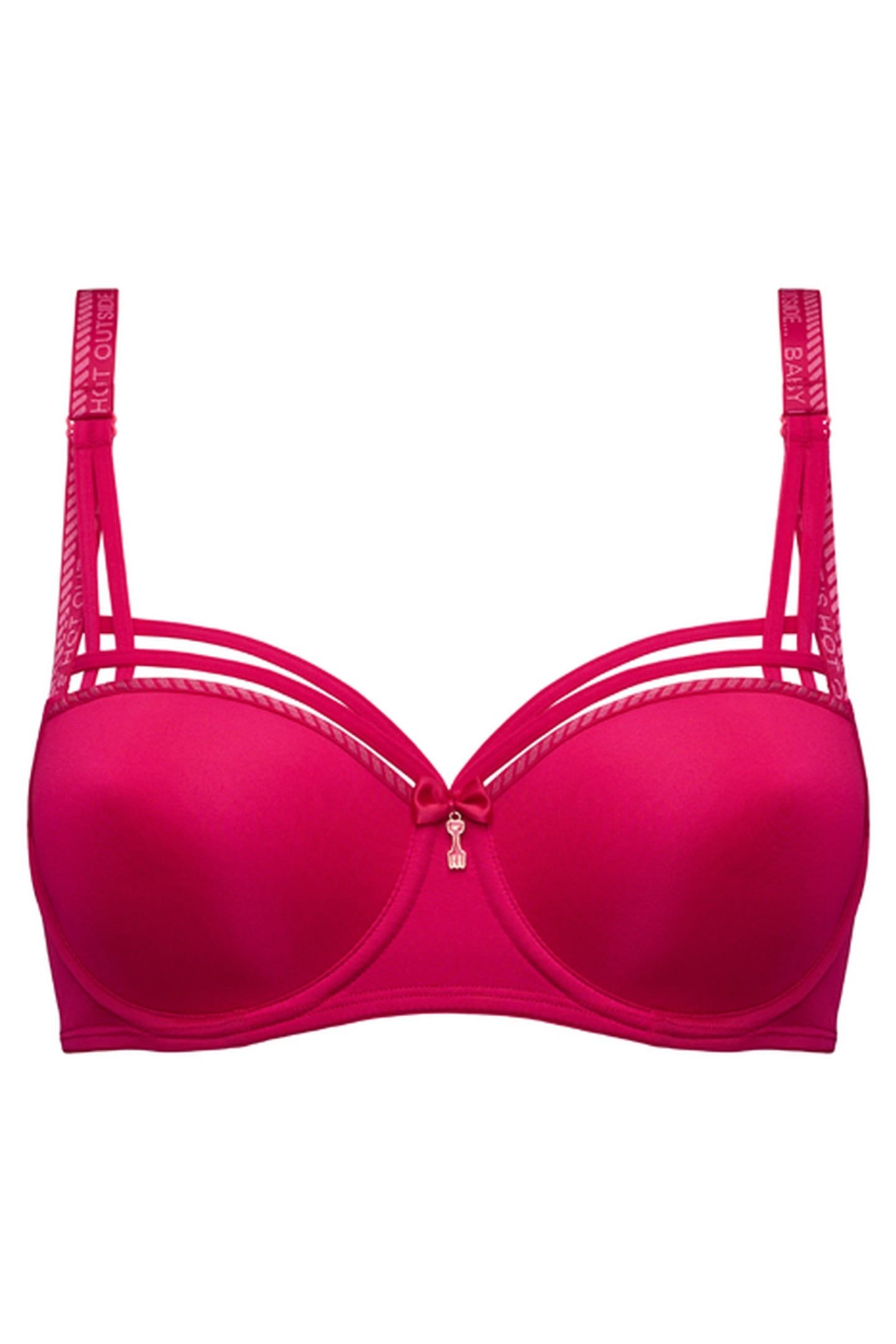 DAME DE PARIS AZALEA RED BALCONY BRA 4