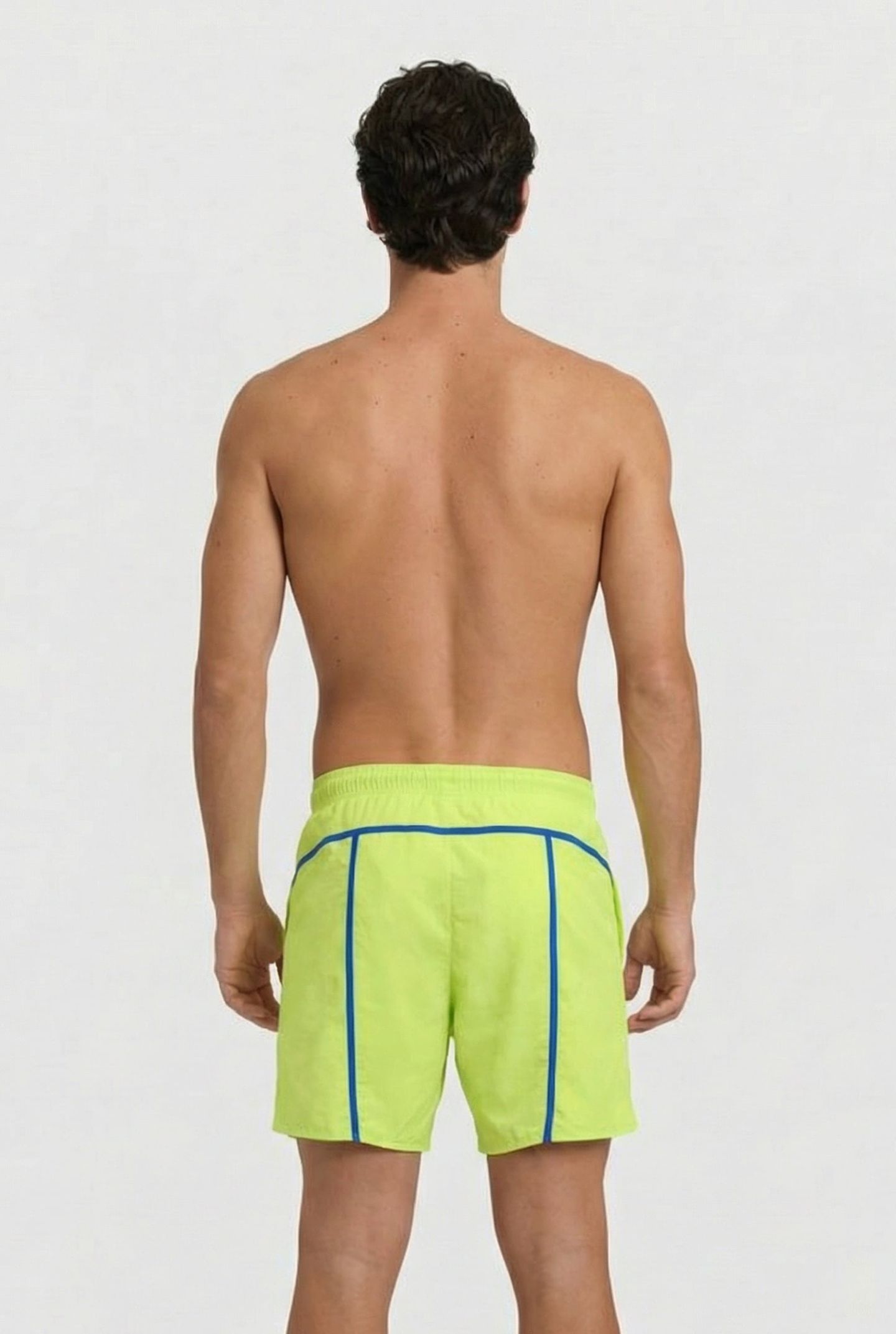 MEN'S ARENA PRO-FILE BEACH BOXER SOFT GREEN-NEON BLUE 2