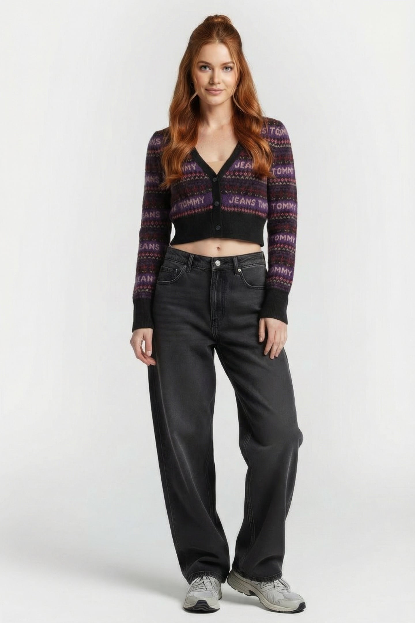 FAIRISLE CARDIGAN BLACK 1