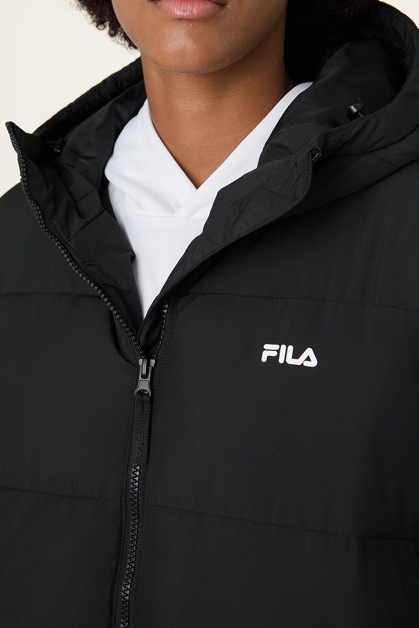 ALBA RELAXED MID HOODED PUFFER JACKET BLACK 6