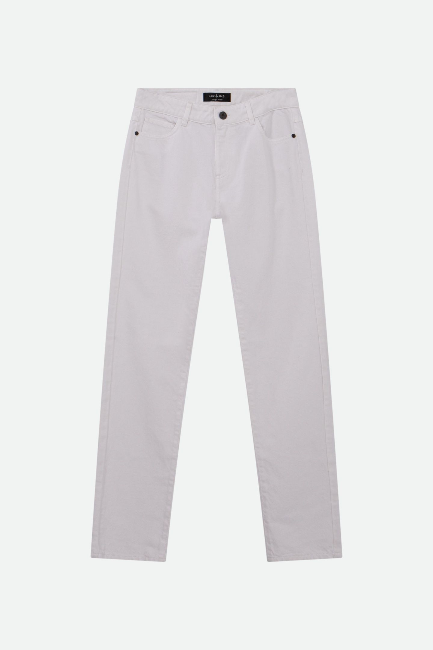 LE CARLA - 7/8 WHITE WATERLESS ORGANIC COTTON JEANS 4