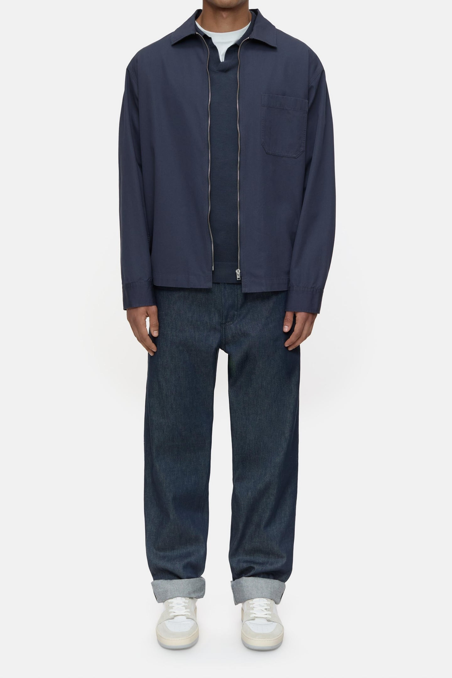ZIPPED SHIRT SHIRTS & BLOUSES SMOKEY BLUE 2