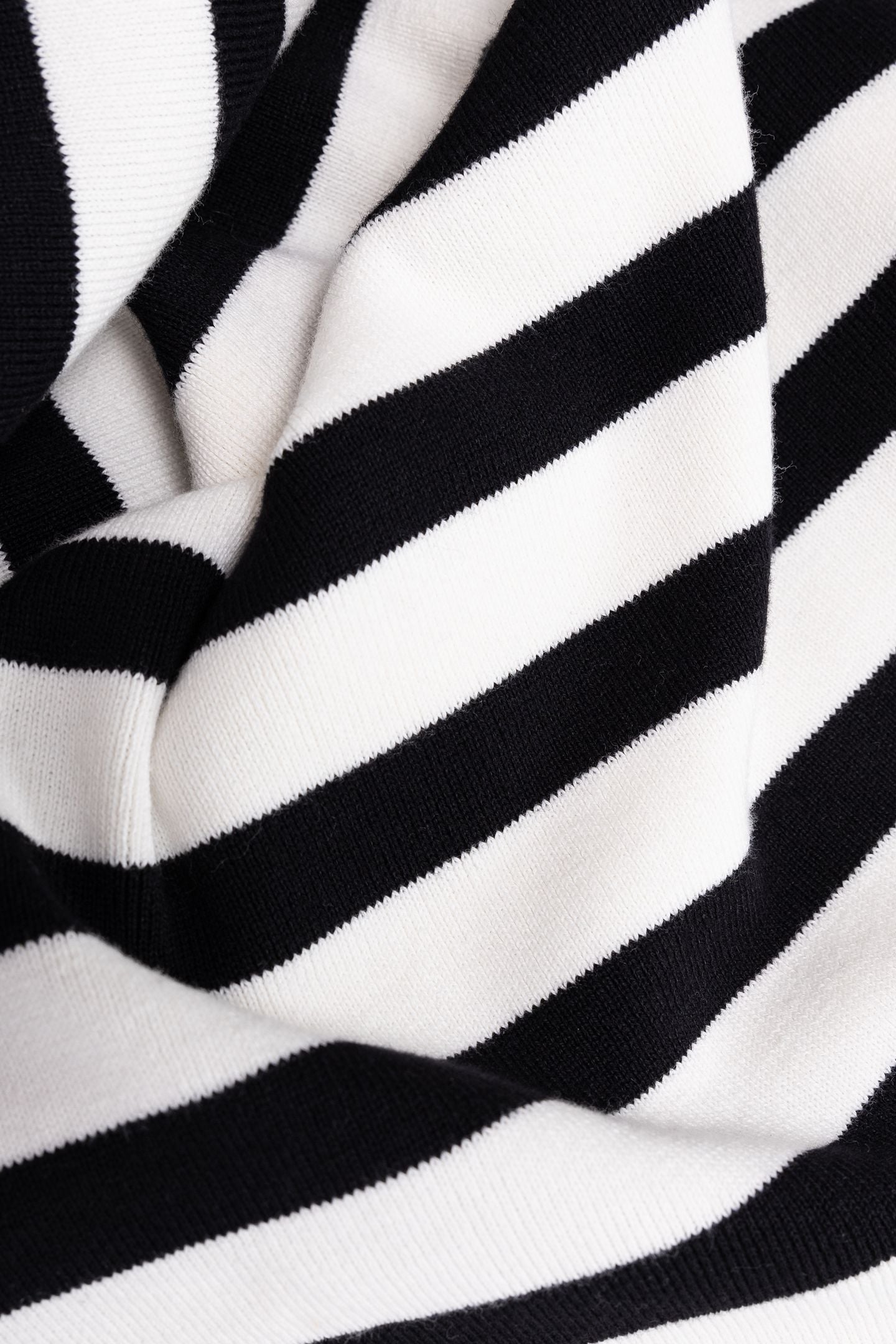 BLACK AND ECRU STRIPED KNIT SAILOR DRESS 7
