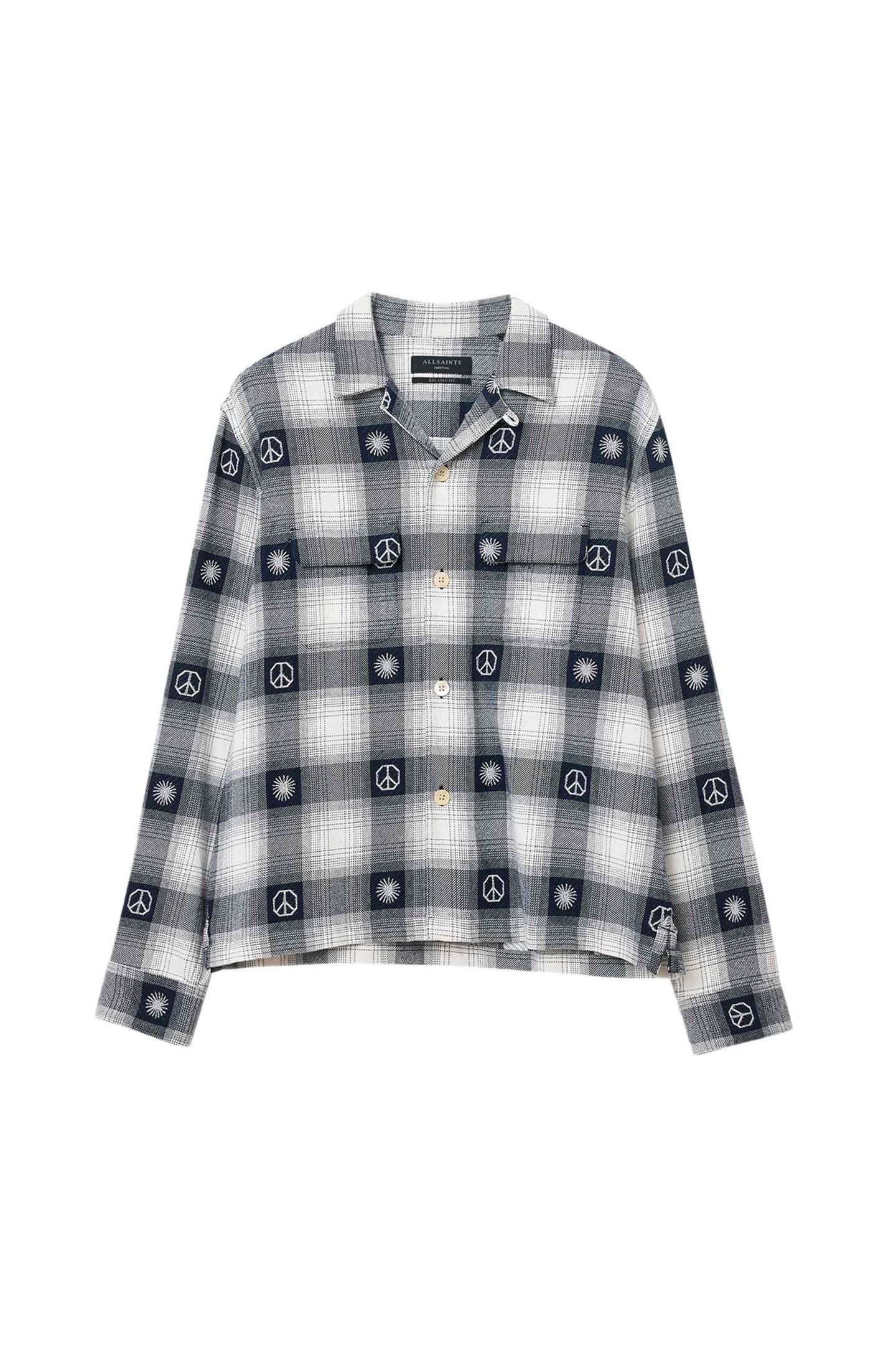 CASTOR LS SHIRT PEACOAT BLUE 1