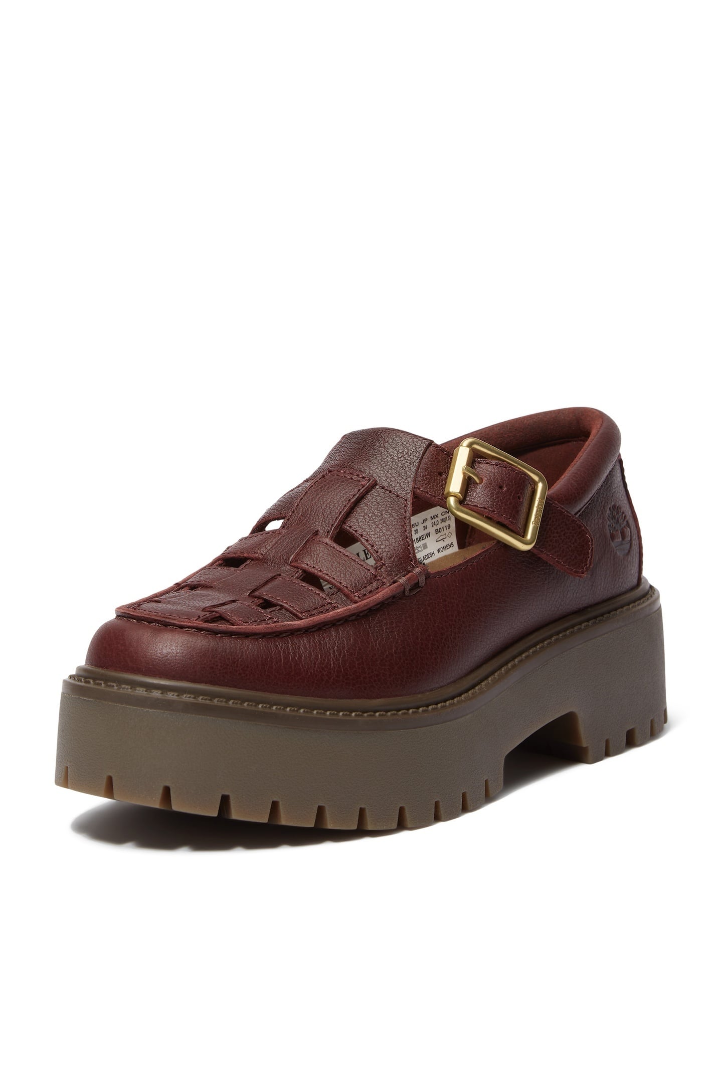 STONE STREET BUCKLE SHOE BURGUNDY FULL GRAIN 8