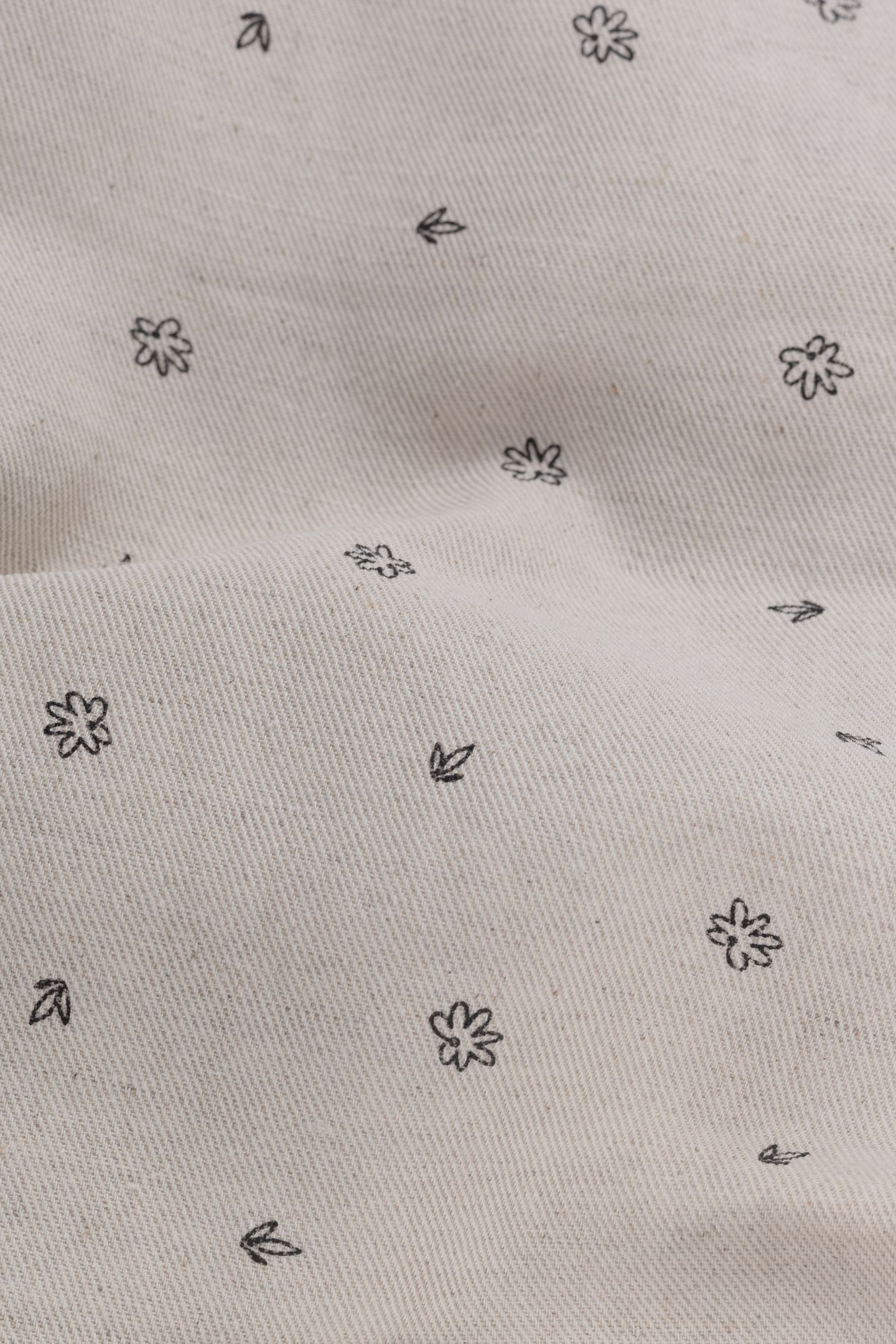 ECRU PANTS WITH MICRO FLOWER PRINT ECRU 7