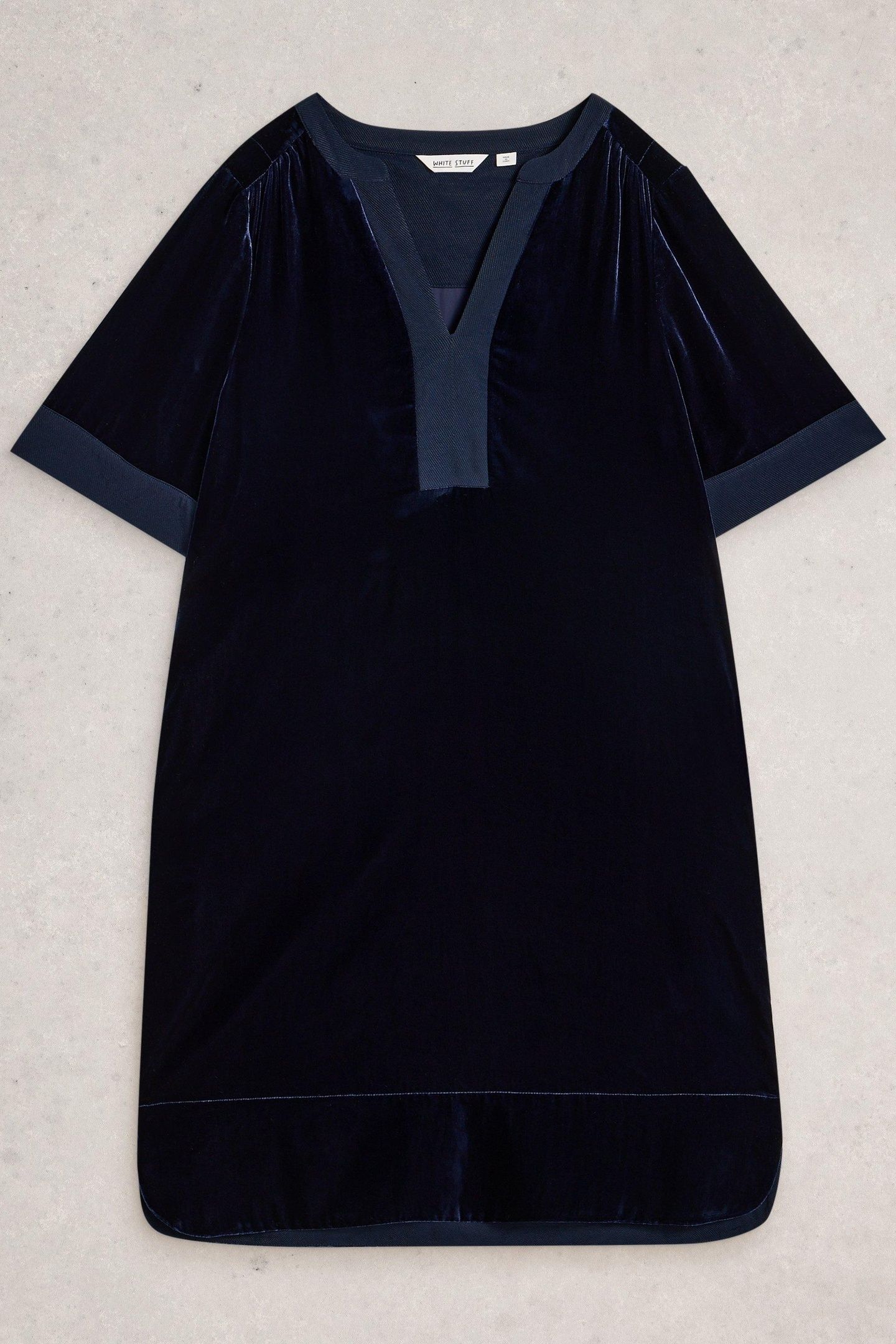 JUNE VELVET DRESS DARK NAVY 4
