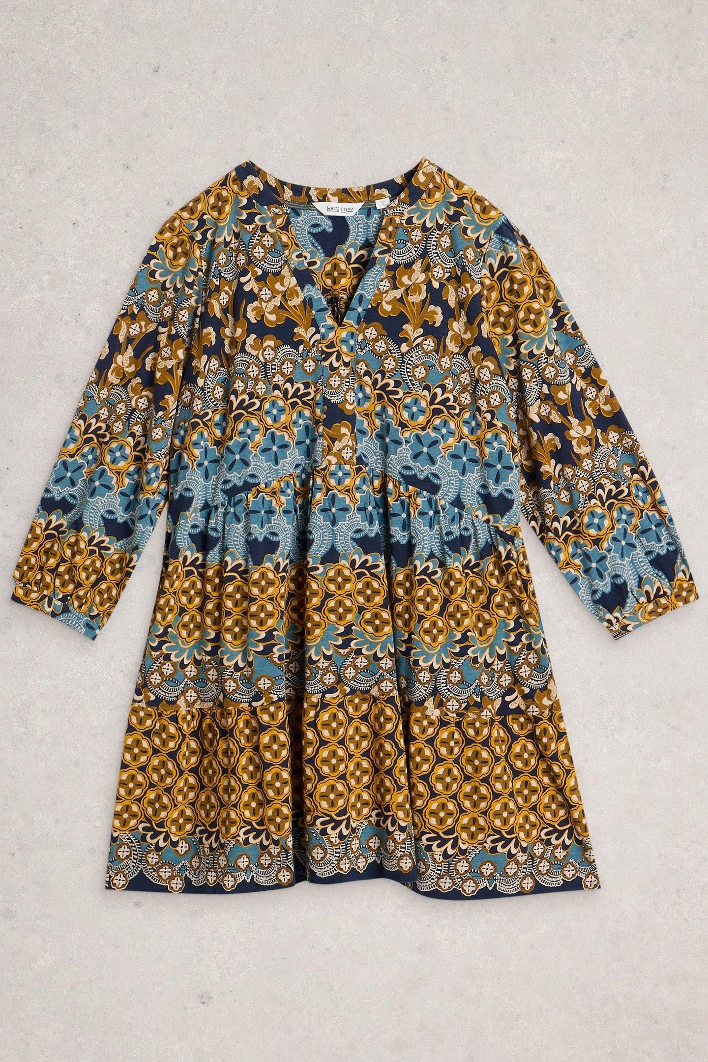 MARTA TUNIC CHARTREUSE PRINT 3