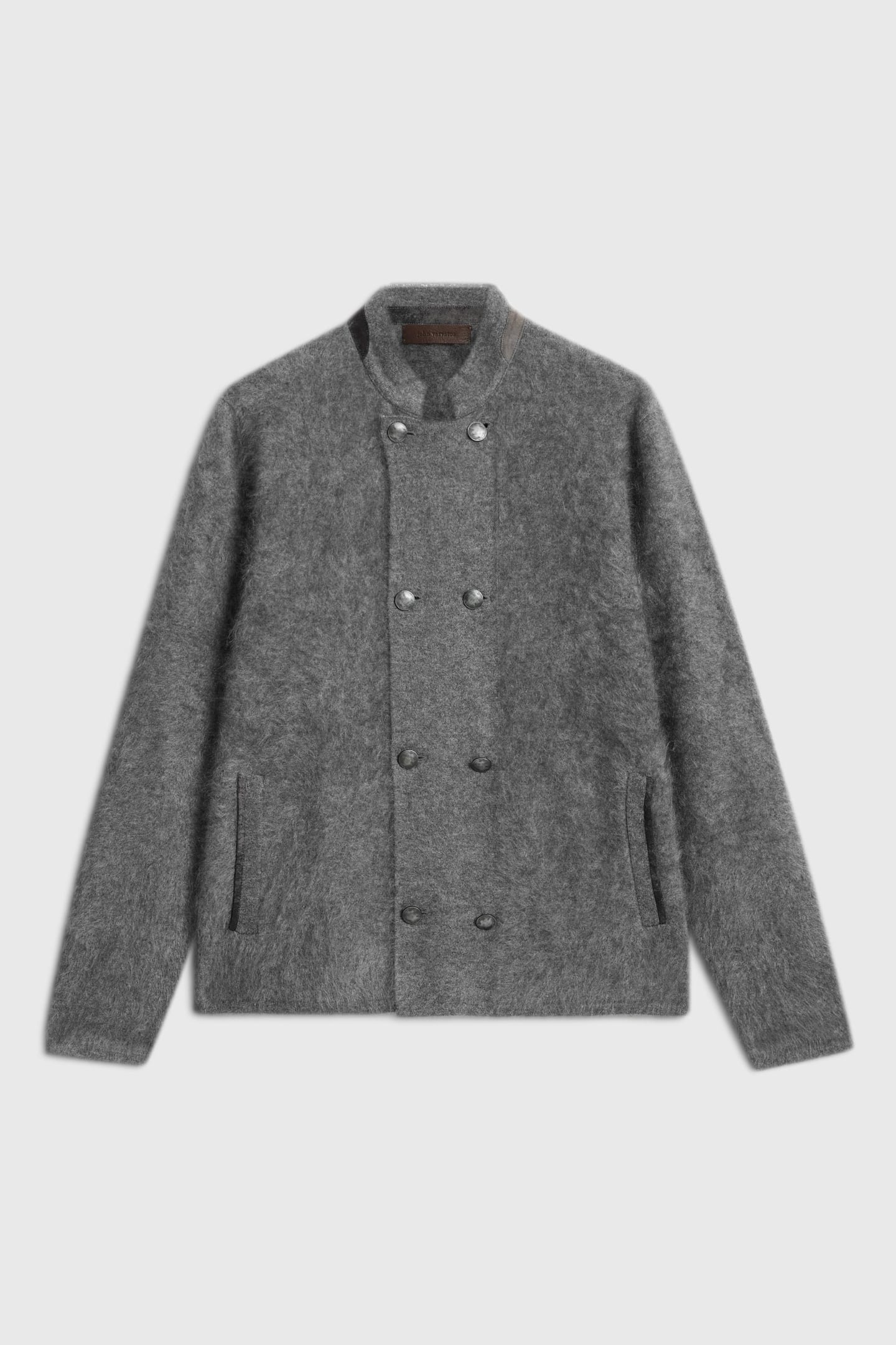 ADRANO REGULAR FIT CASHMERE DBL BREASTED SEAL GREY 2