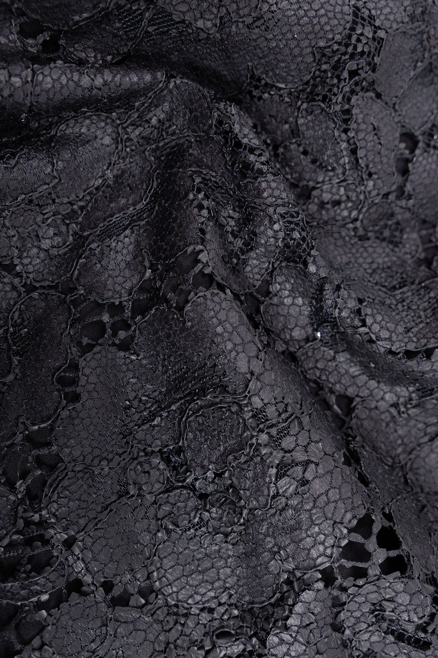 BLACK TOP WITH LACE COATING EFFECT 8