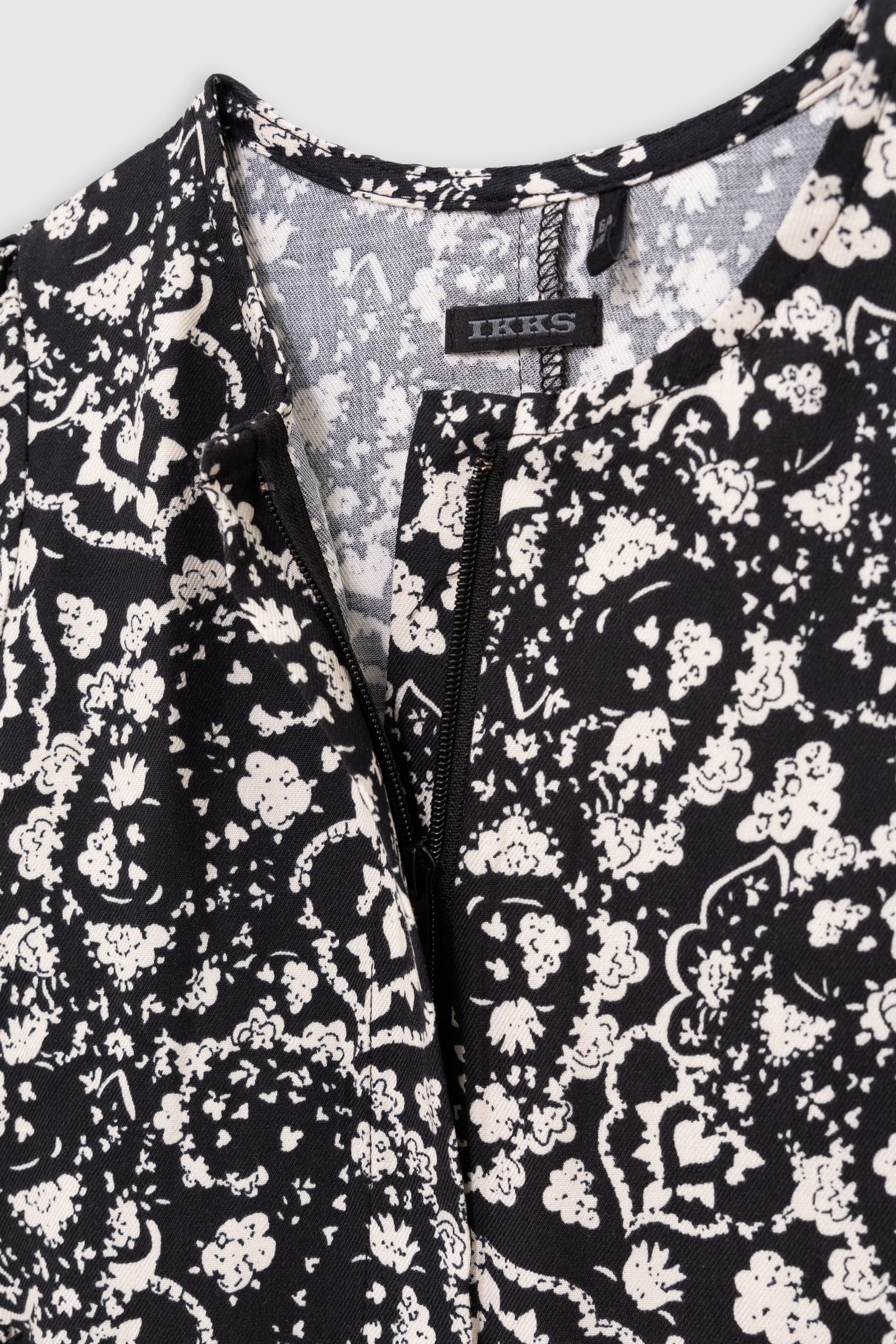 GIRL'S 2-IN-1 BLACK ROCK FLORAL DRESS AND SOFT GILET 7