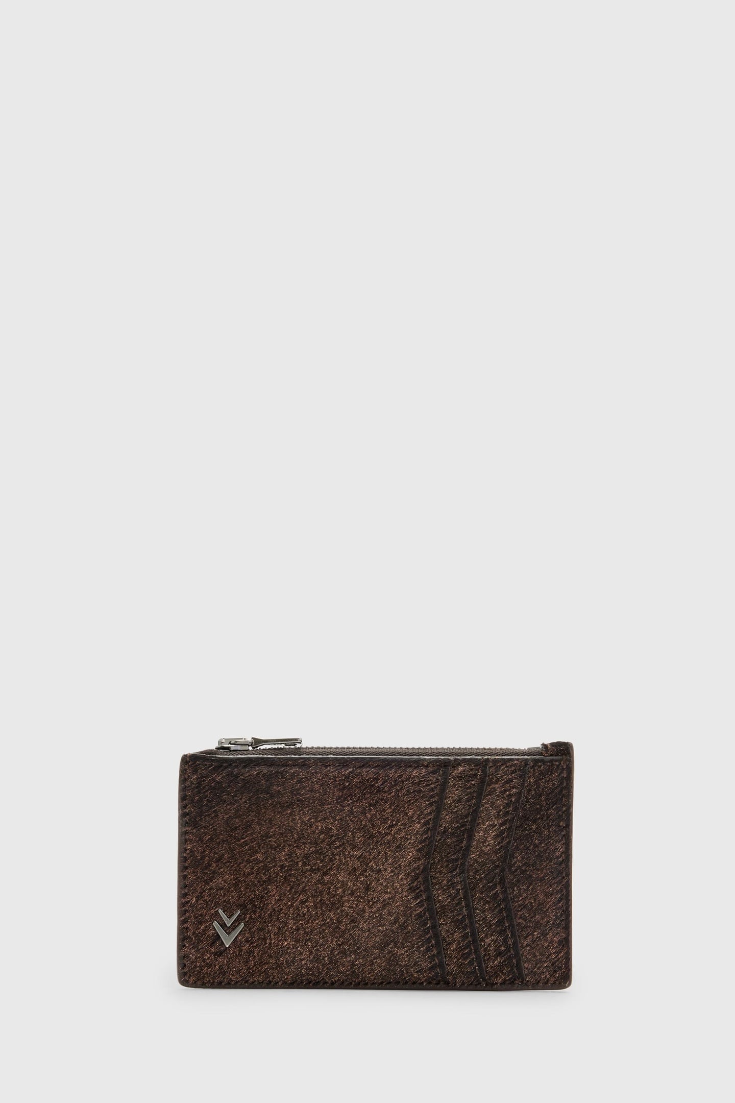 HERITAGE LONG ZIP CARD CASE CHOCOLATE 1