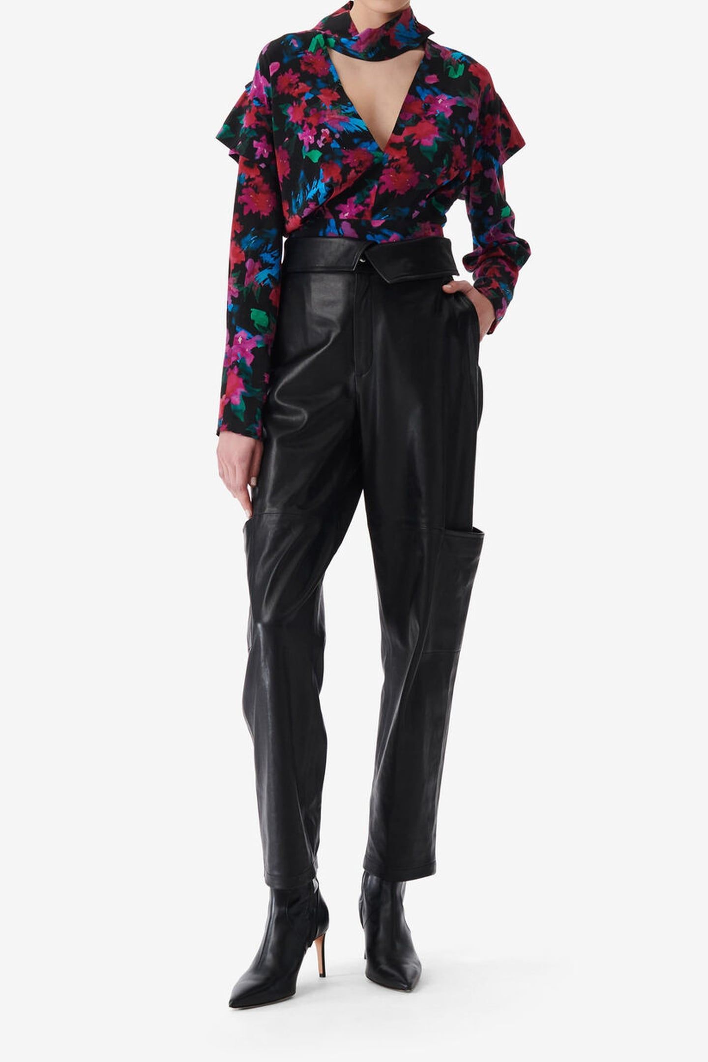 MARTINA TOP BLACK MULTICO 1