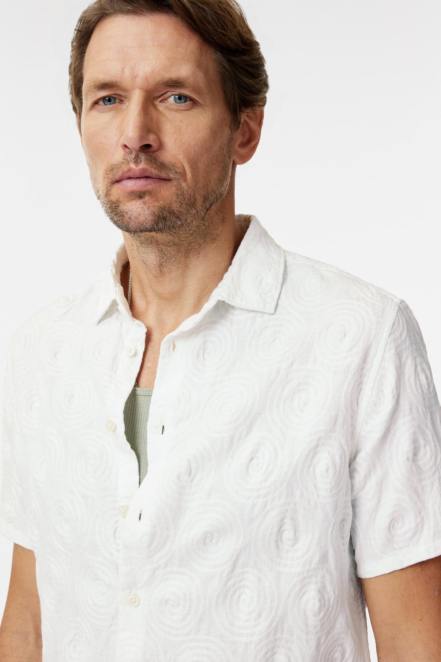 SEAN SHORT SLEEVE SHIRT CHALK 2