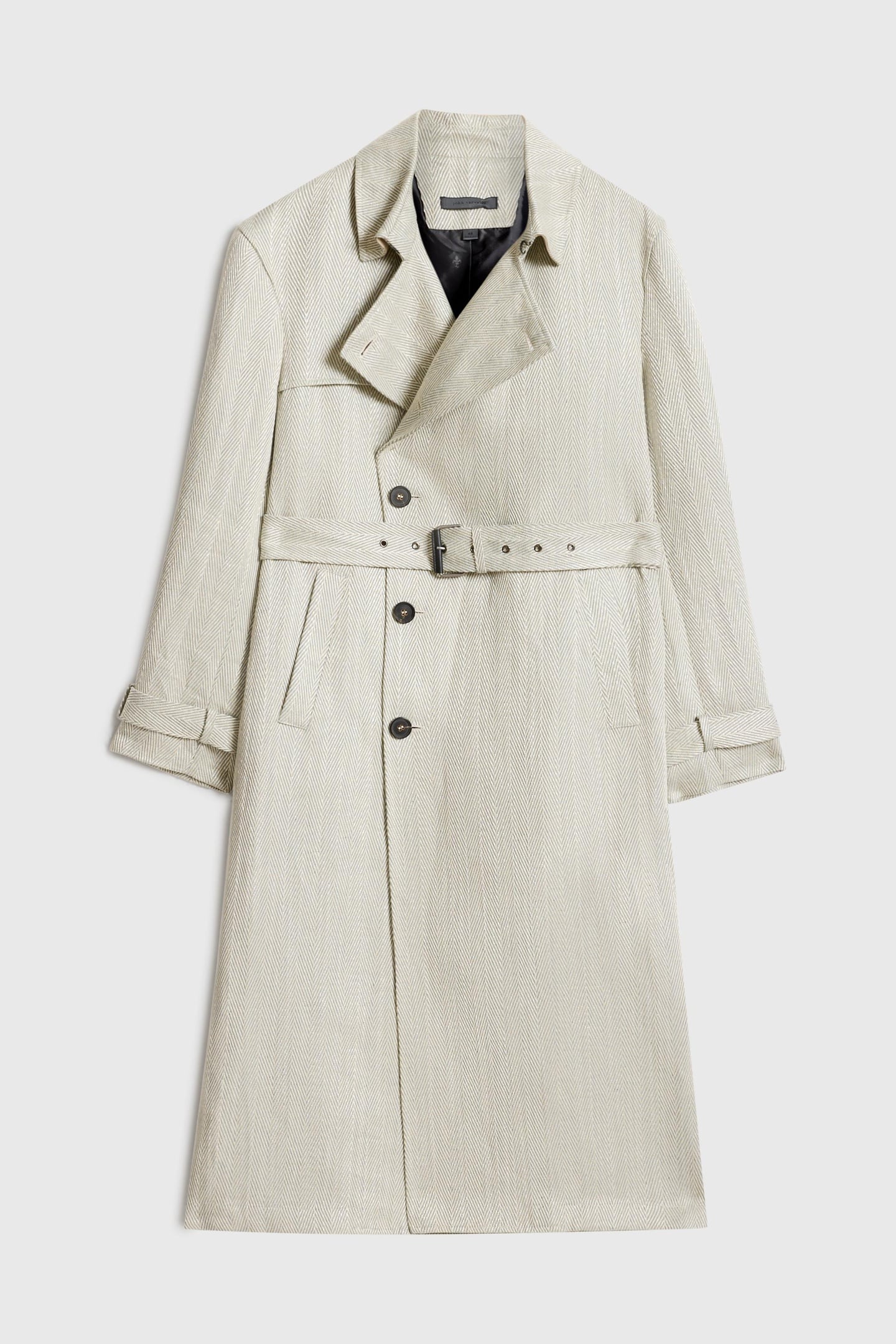 LONG TRENCH COAT HONEYDEW 3