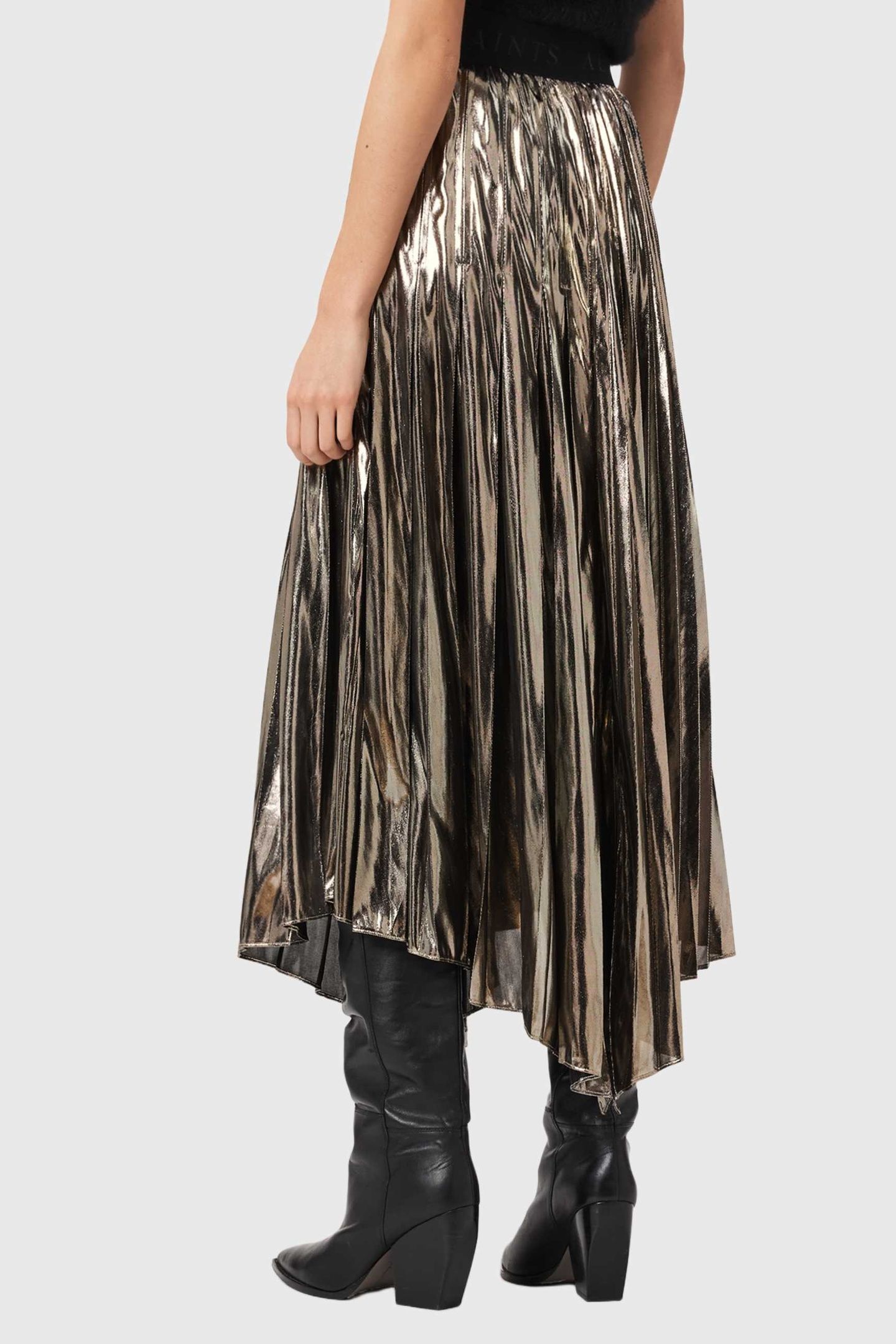 JAX SKIRT METALLIC GOLD 4