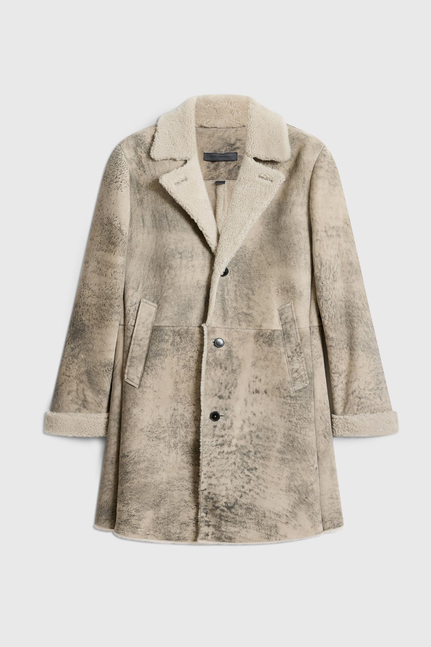 DUNCAN SHEARLING COAT WITH CF BUTTON CLO WHEAT 3