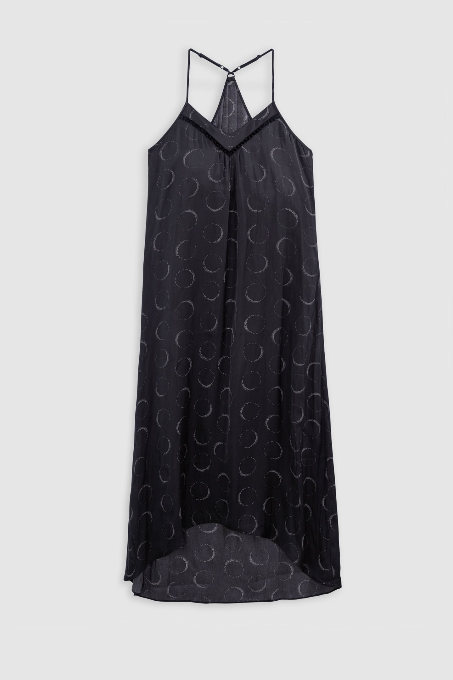 BLACK ECLIPSE PRINT MAXI DRESS 3