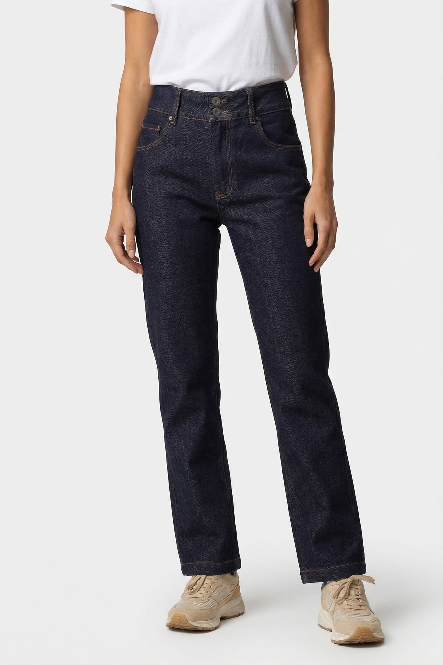 LE JILL - 7/8TH RAW MOM JEANS 1