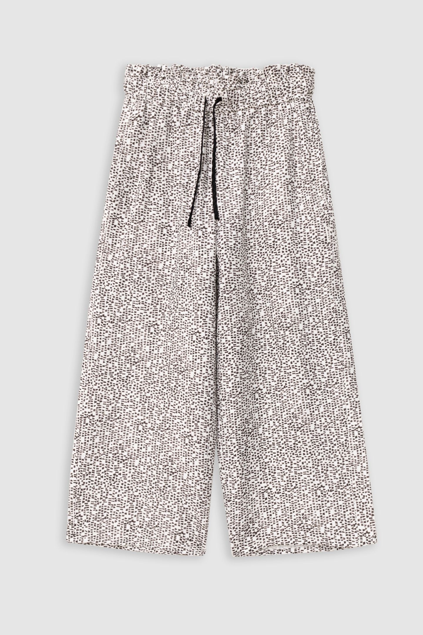 BLACK GRAPHIC PANTS 1