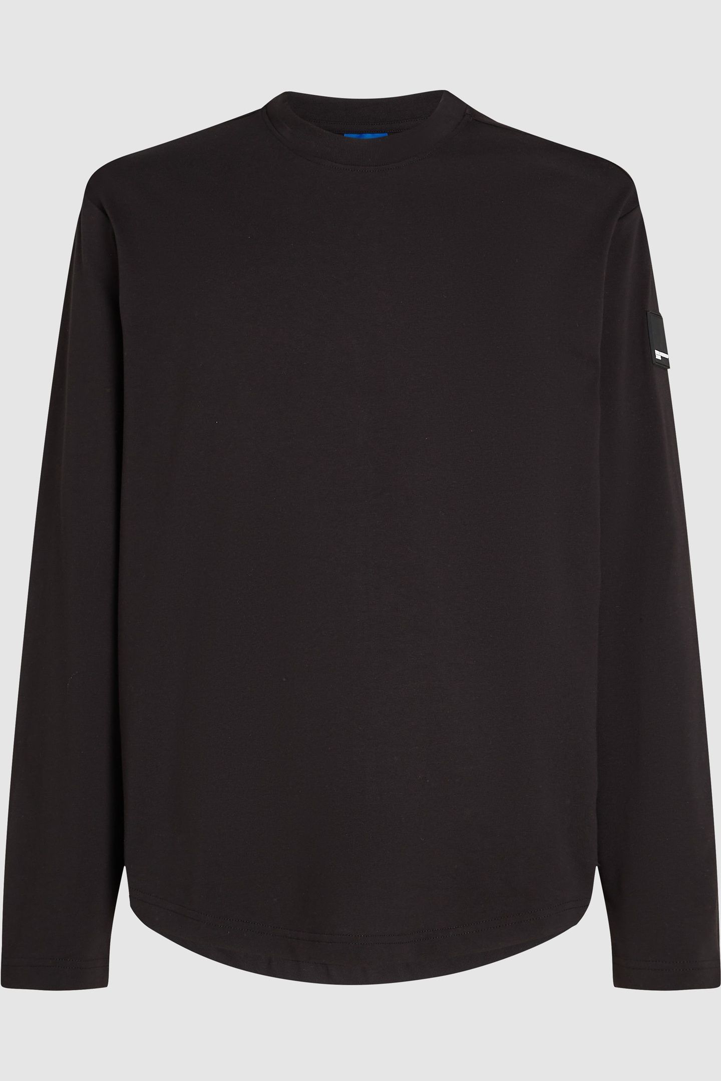 BLACK KLJ REG LS CURVED HEM TEE 1