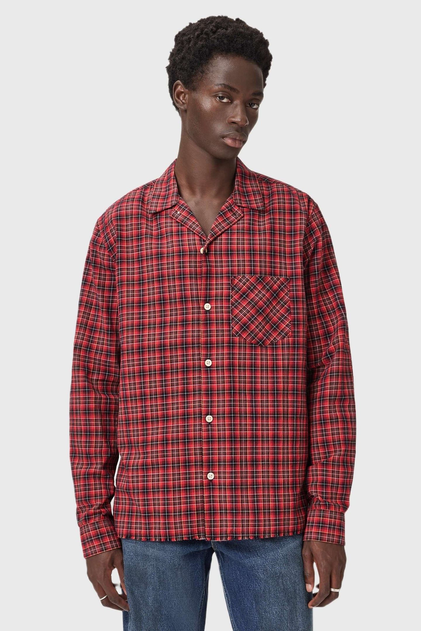 FELIX LS SHIRT CLARET RED 1