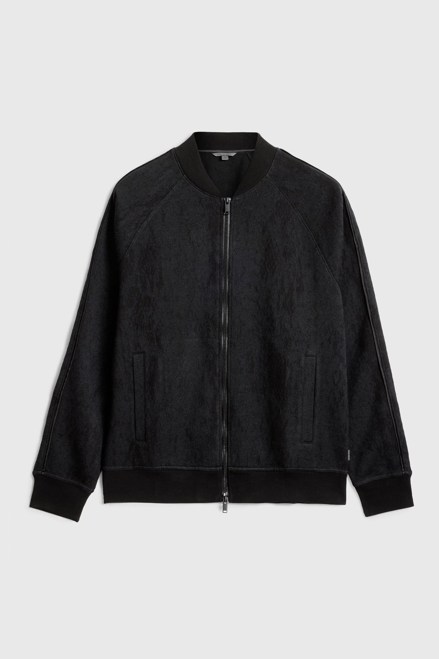 RIGGINS LS PYTHON JACQUARD BOMBER BLACK 3