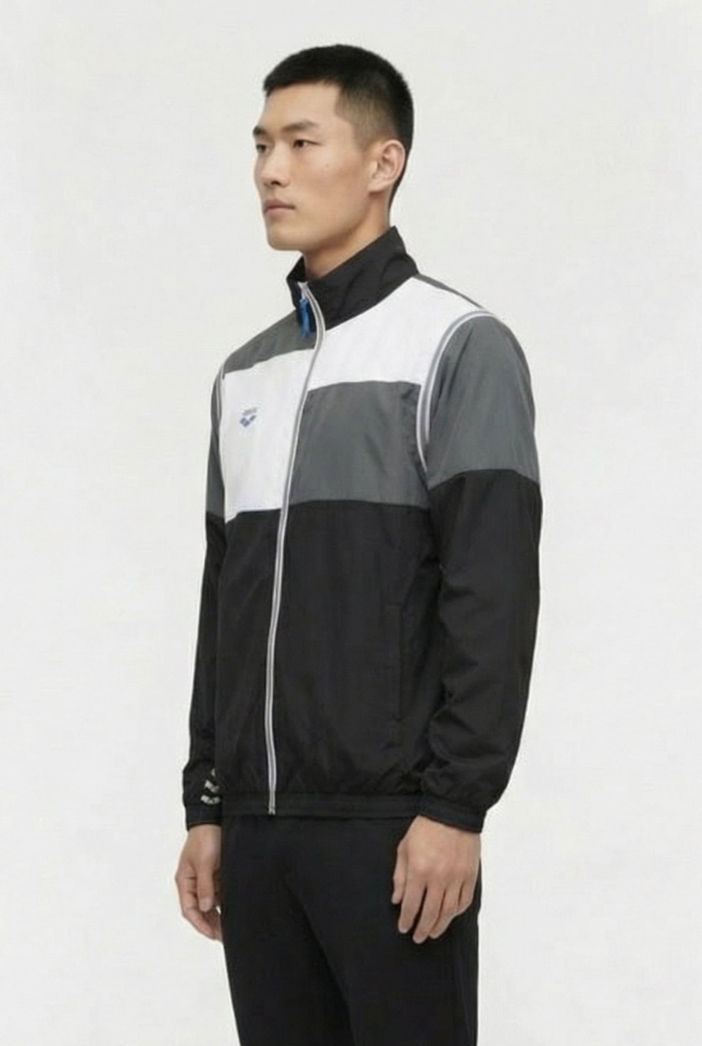 UNISEX ARENA ICONS JACKET CONVERTIBLE BLACK ASPHALT WHITE 5