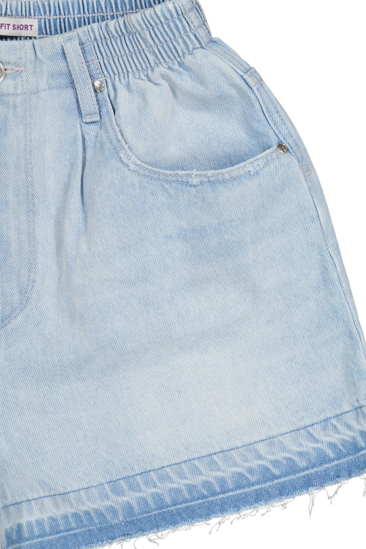 RAINBOW SHORT JEANS LIGHT BLUE STONE 7