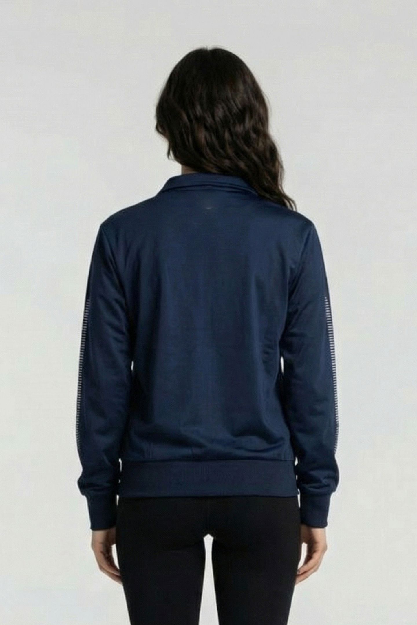UNISEX TL KNITTED POLY JACKET NAVY 3