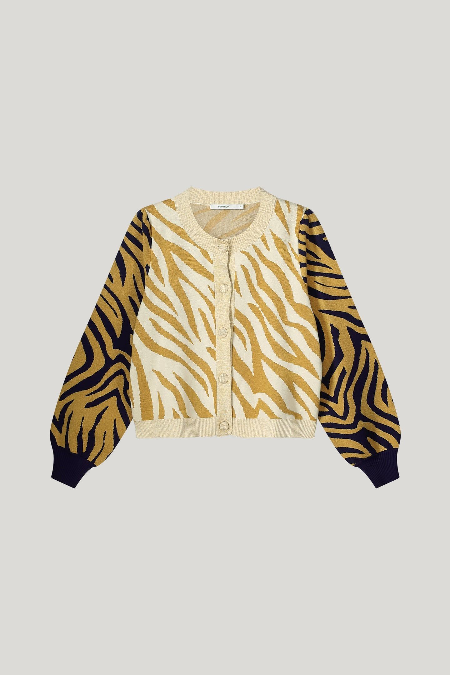 KNITTED JACKET JACQUARD VISCOSE POLYAMIDE KNIT MULTICOLOUR 4